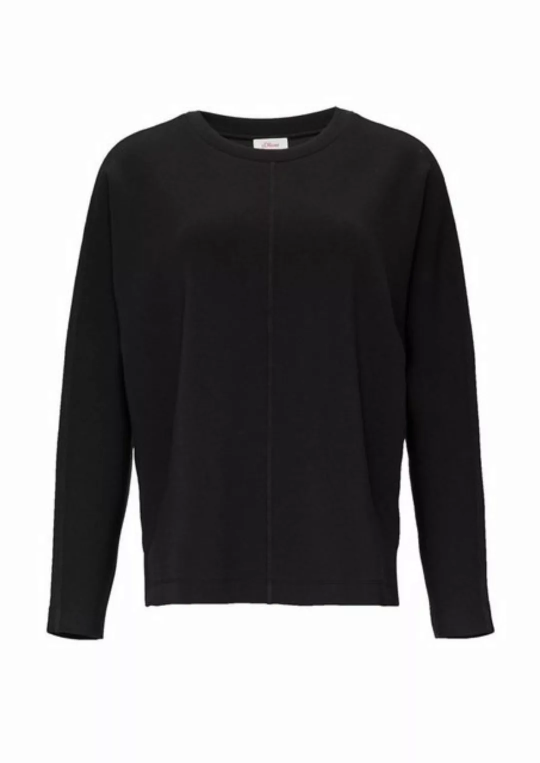 s.Oliver Sweatshirt - Scuba Sweatshirt - Basic Longsleeve mit Fledermausärm günstig online kaufen