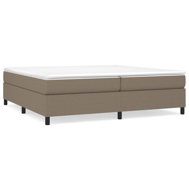 vidaXL Boxspringbett, Boxspringbett mit Matratze Taupe 200x200 cm Stoff günstig online kaufen