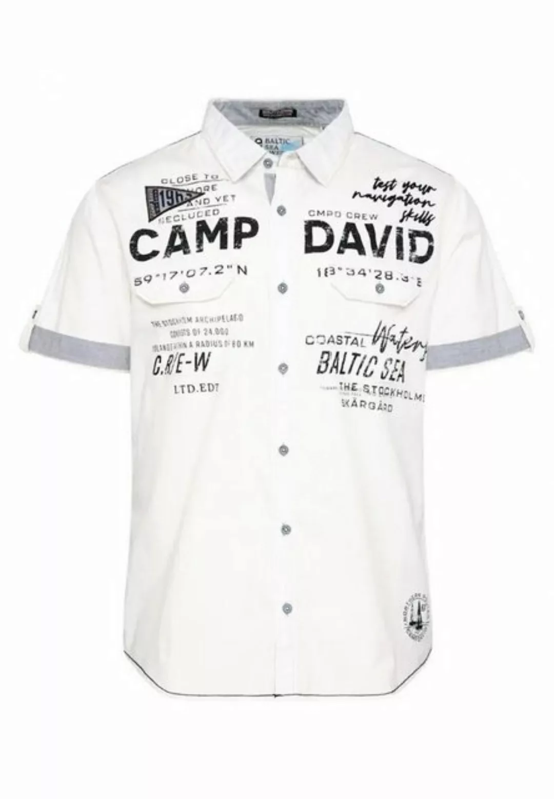 CAMP DAVID Kurzarmhemd Hemd CRUISE NORTH Kurzarmhemd (1-tlg) günstig online kaufen