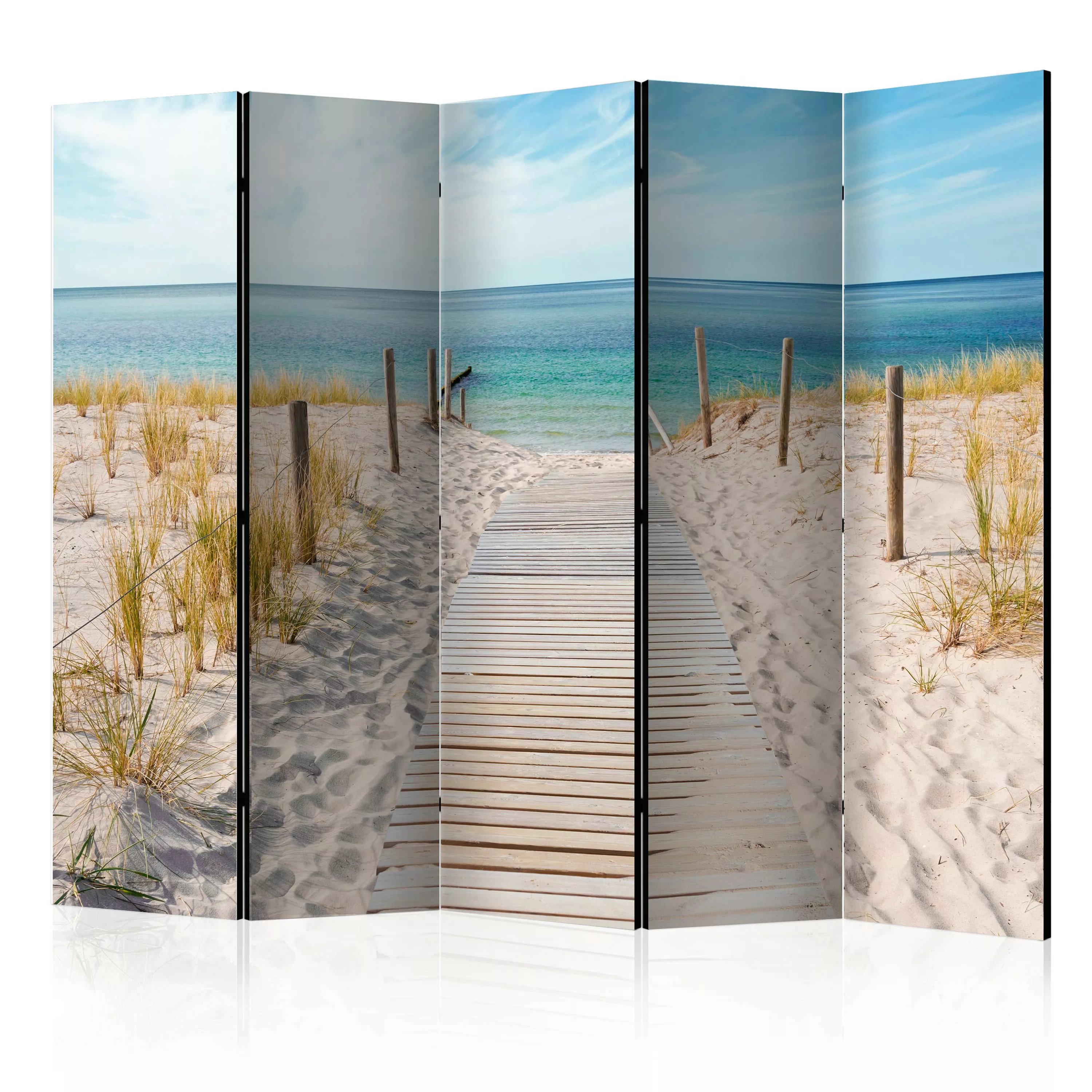 5-teiliges Paravent - Holiday At The Seaside Ii [room Dividers] günstig online kaufen