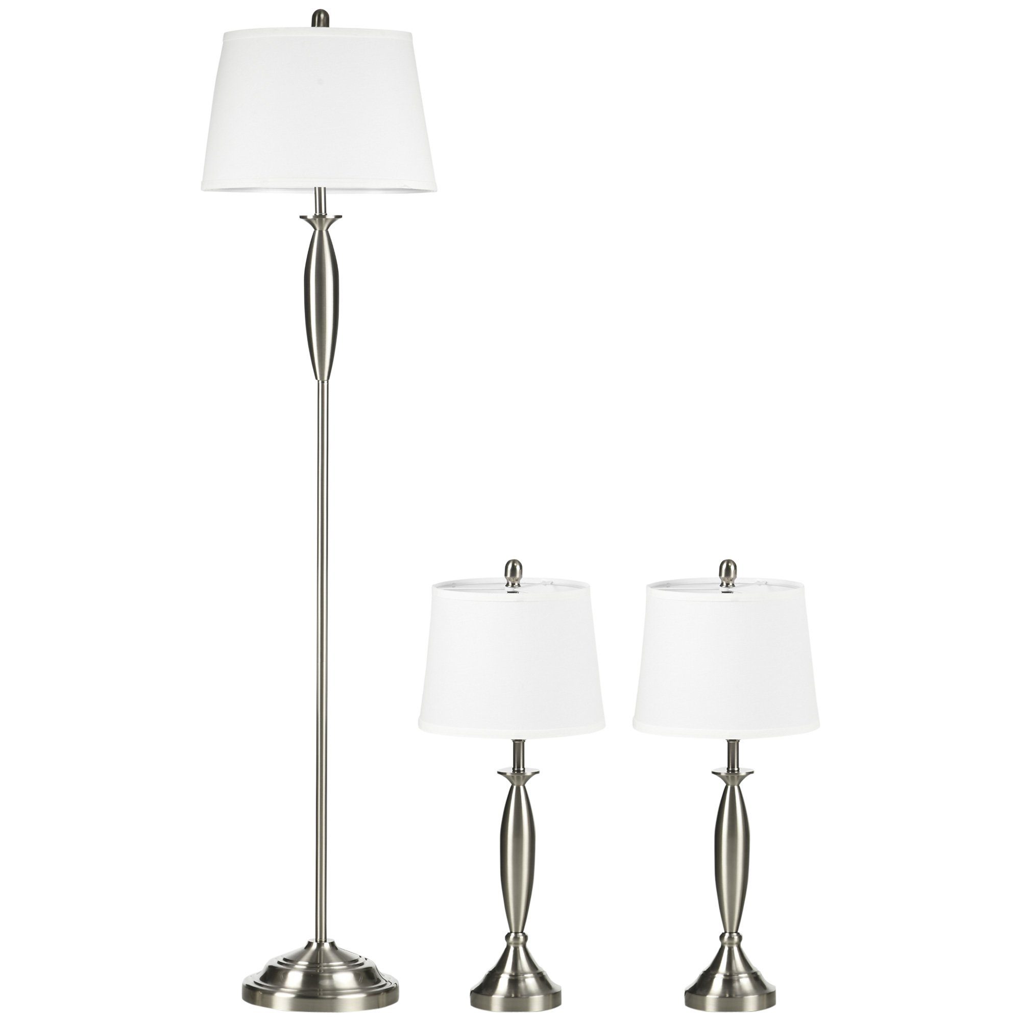 HOMCOM Stehlampe 3-teiliges Stehlampen-Set inkl. 1 günstig online kaufen