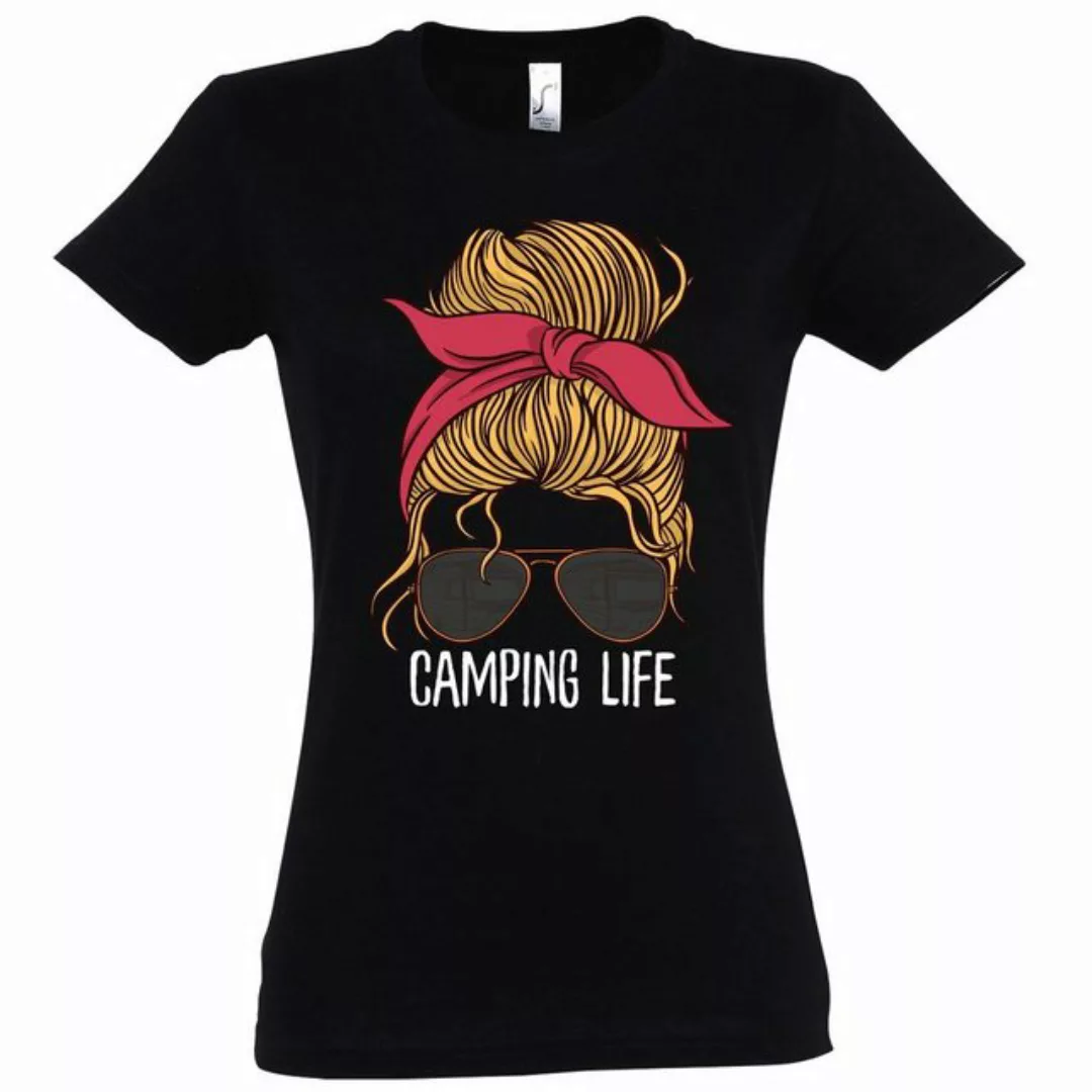 Youth Designz T-Shirt Camping Life Damen Shirt mit trendigem Frontprint günstig online kaufen