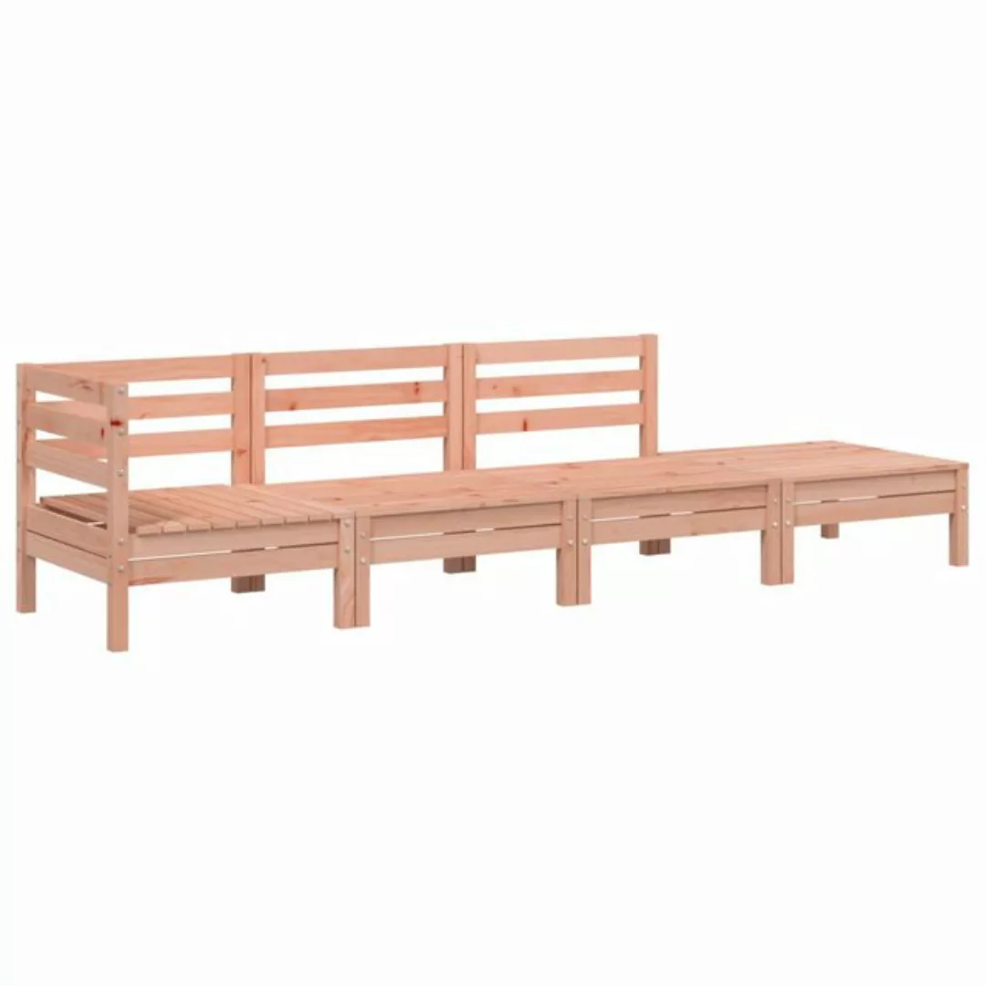 vidaXL Sofa, Gartensofa 4-Sitzer Massivholz Douglasie günstig online kaufen