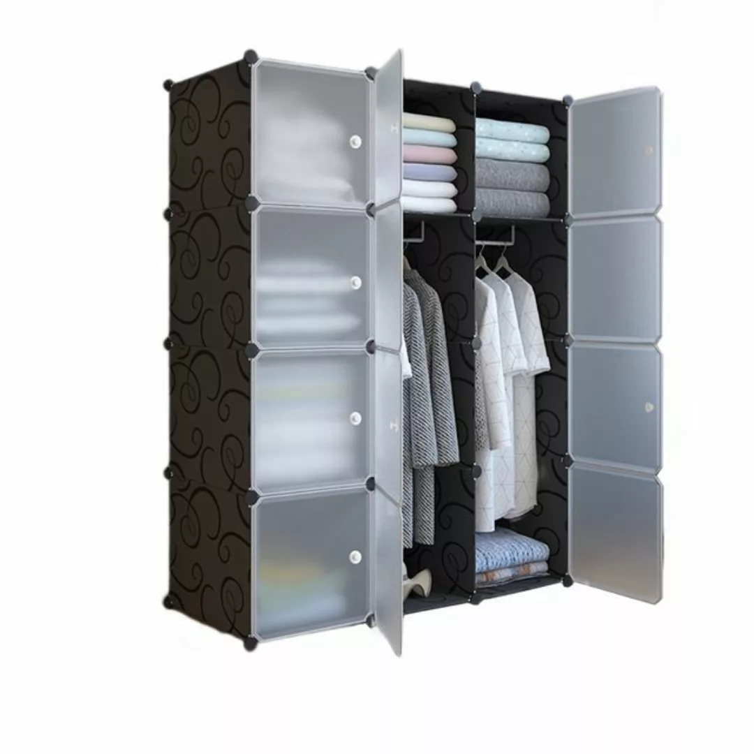 GarveeMore Kleiderschrank DIY Kombischrank Steckregal modularer Kombischran günstig online kaufen