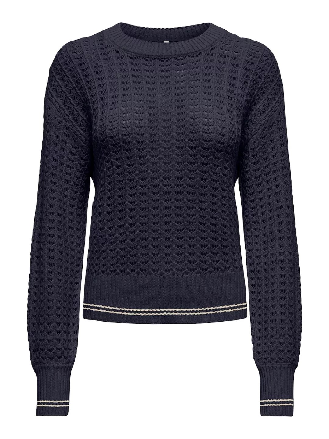 ONLY Strickpullover "ONLASA LS DETAIL O-NECK CC KNT" günstig online kaufen