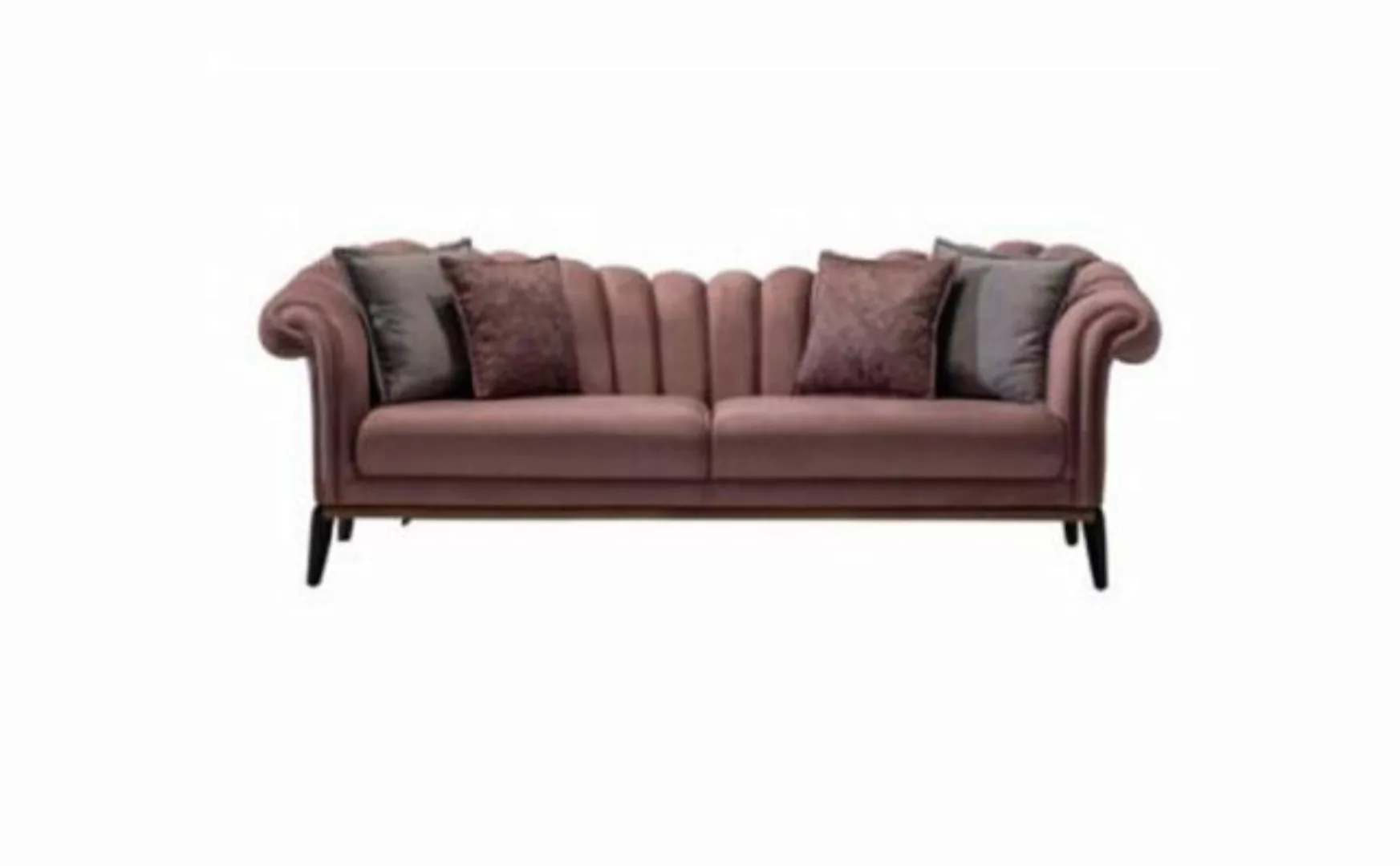 JVmoebel Sofa, Dreisitzer Luxus 3 Sitzer Couch Polster Sofa Stoff Textil Co günstig online kaufen