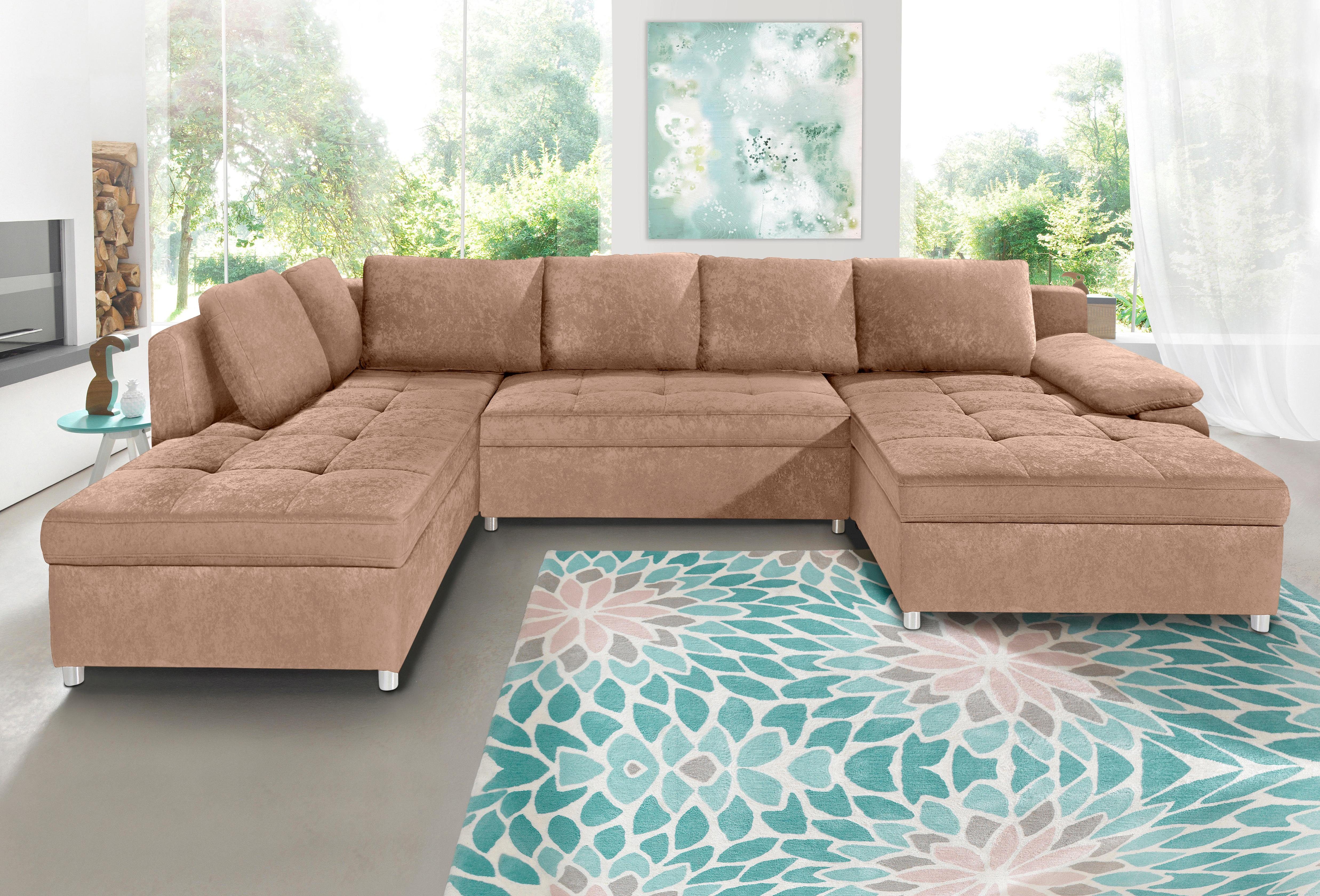 sit&more Wohnlandschaft "Labene U-Form", wahlweise mit Bettfunktion und Bet günstig online kaufen