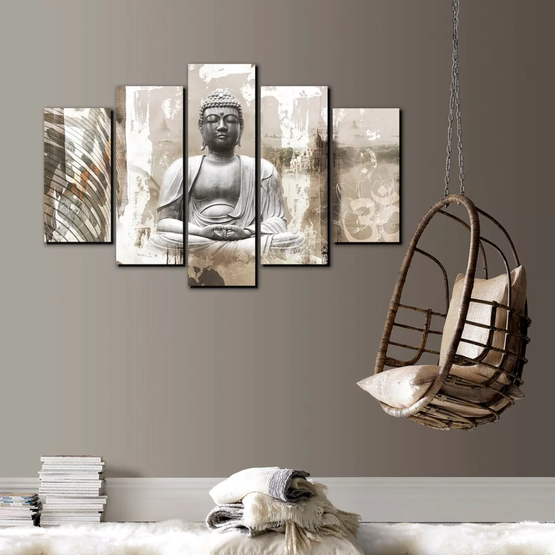 Art for the home Leinwandbild "Buddha XXL", (Set, 5 St.) günstig online kaufen