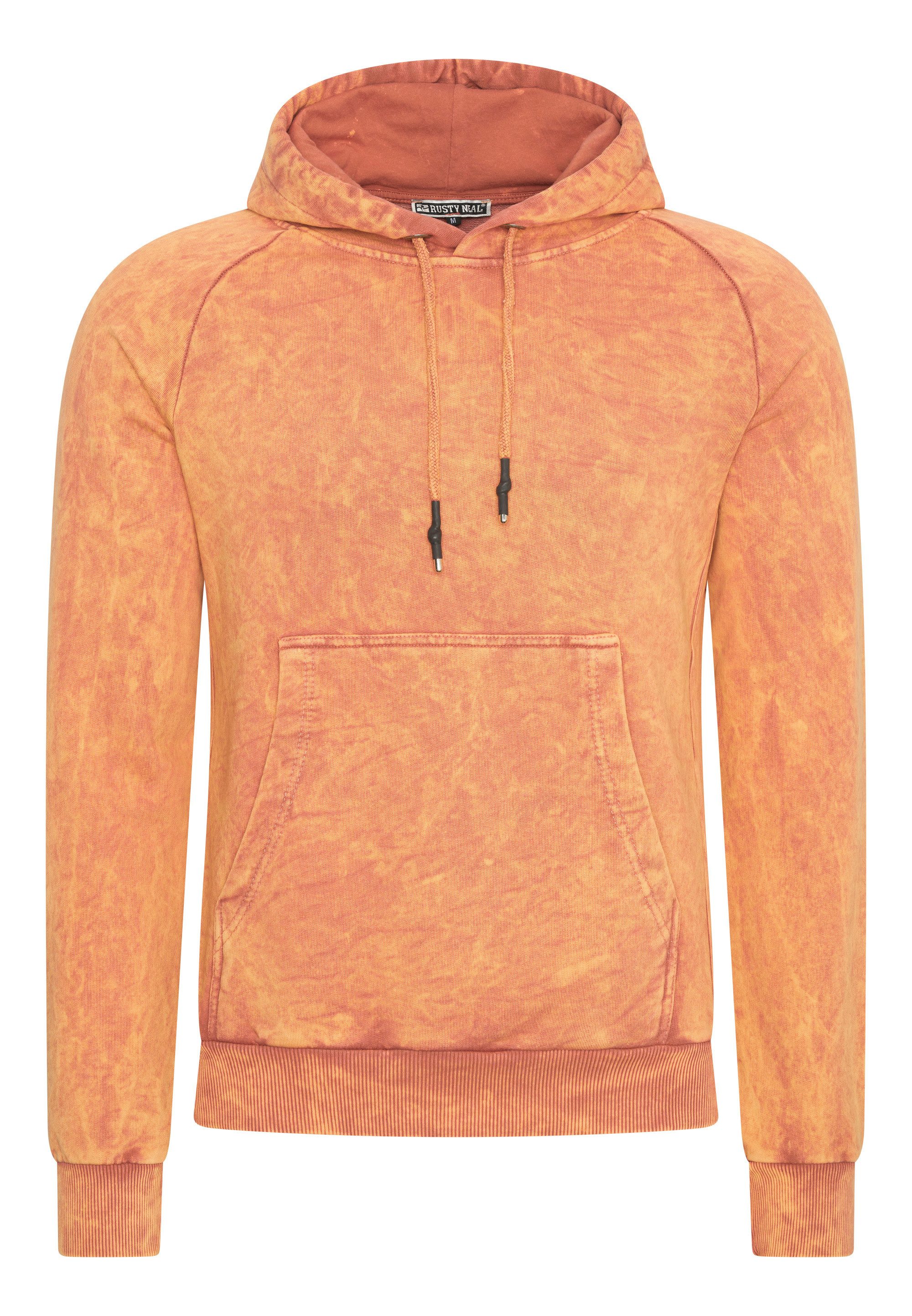 Rusty Neal Kapuzensweatshirt, in verwaschenem Design günstig online kaufen