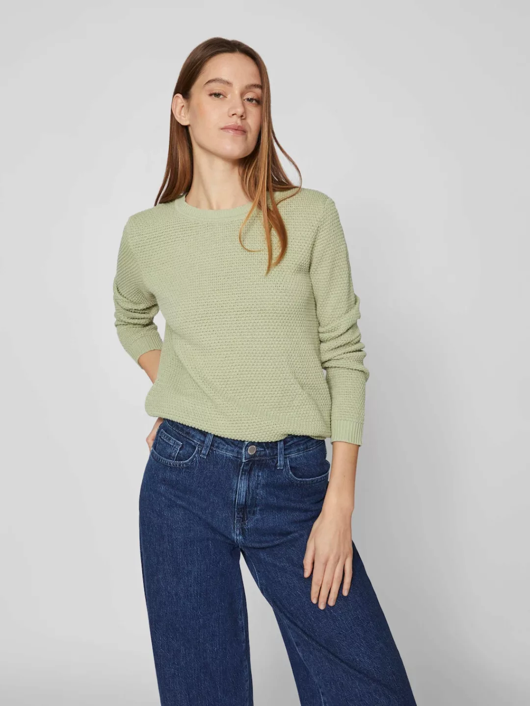 Vila Sweatshirt VIDALO O-NECK L/S KNIT TOP- NOOS günstig online kaufen