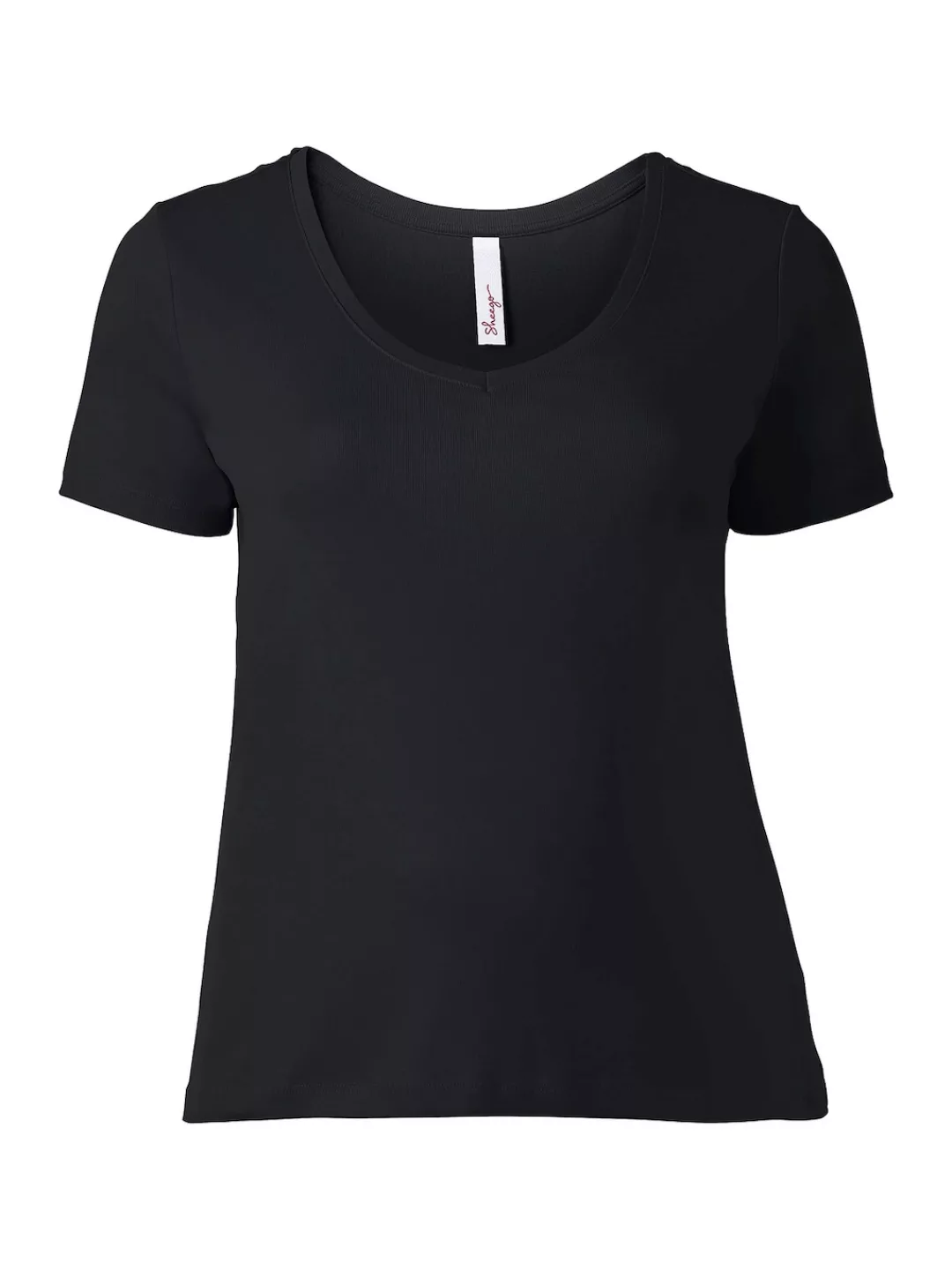 Sheego T-Shirt "Große Größen", aus fein gerippter Qualität günstig online kaufen