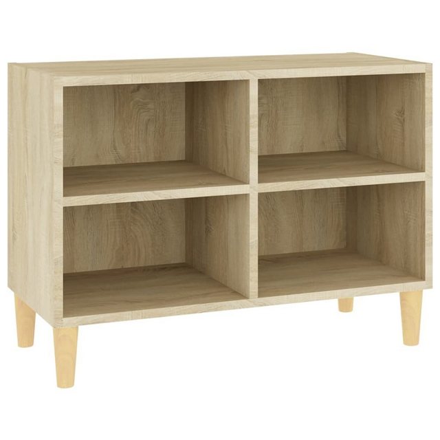 vidaXL TV-Schrank TV-Schrank mit Massivholz-Beinen Sonoma Eiche 69,5x30x50 günstig online kaufen