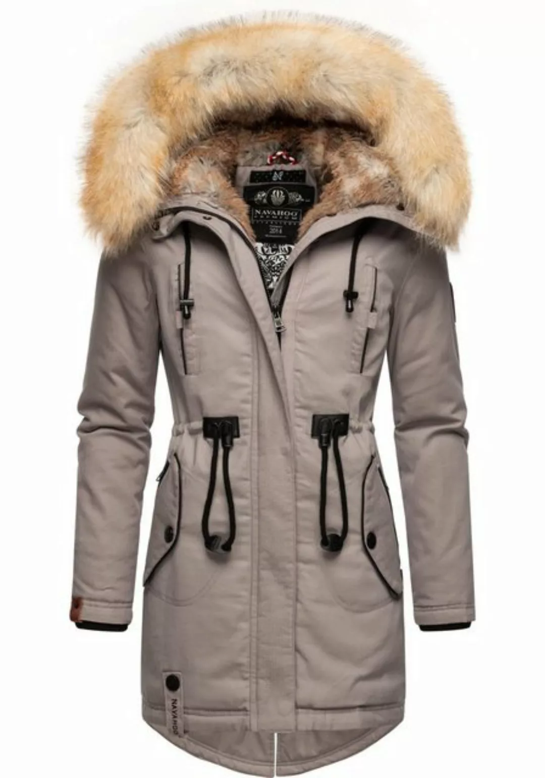 Navahoo Wintermantel Bombii stylischer Damen Winterparka mit Kunstfell-Kapu günstig online kaufen