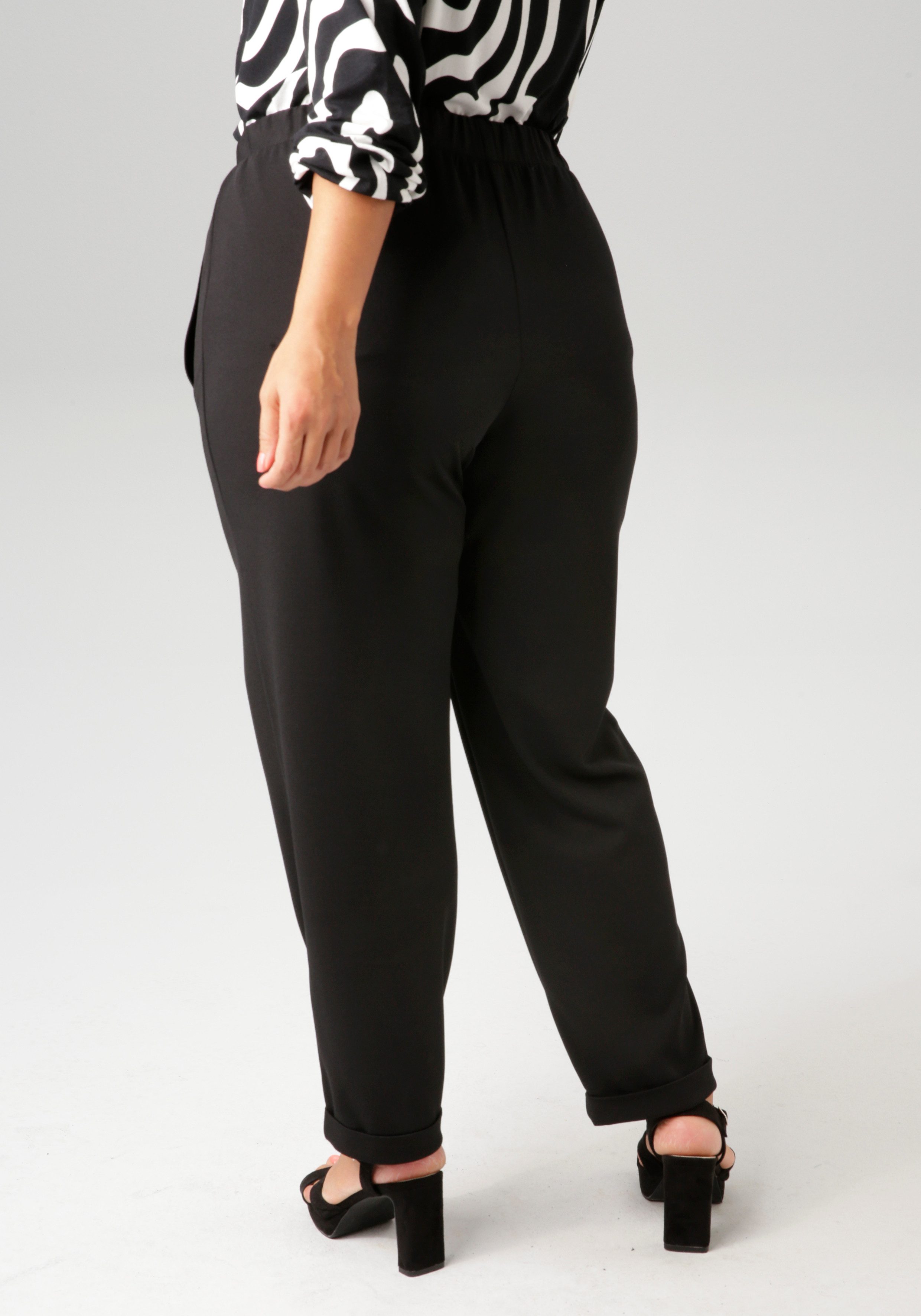 Aniston PLUS Schlupfhose, aus elastischer Scuba-Crepé-Qualität günstig online kaufen