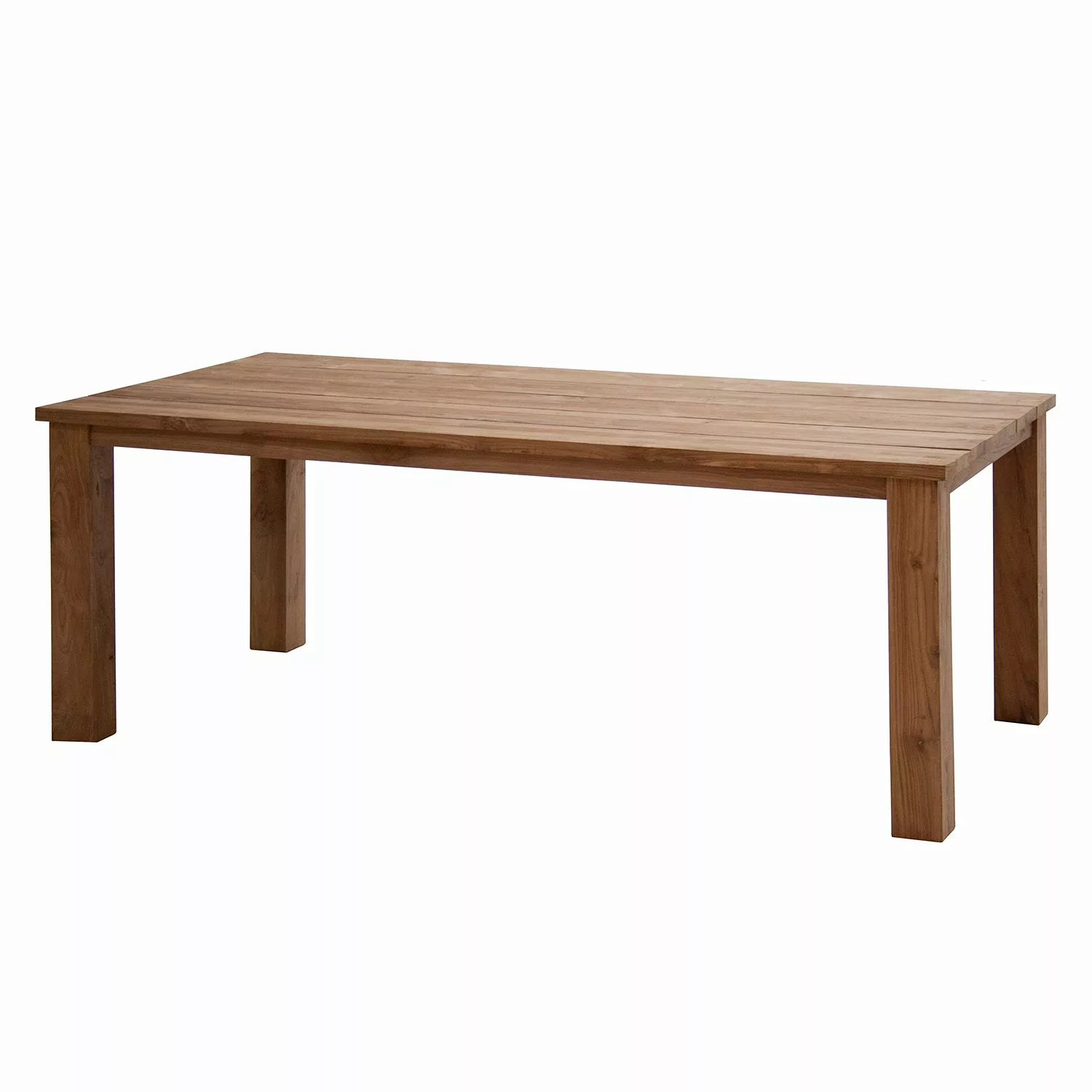 home24 Ploß Gartentisch Laredo Massivholz Teak 200x75x100 cm (BxHxT) günstig online kaufen