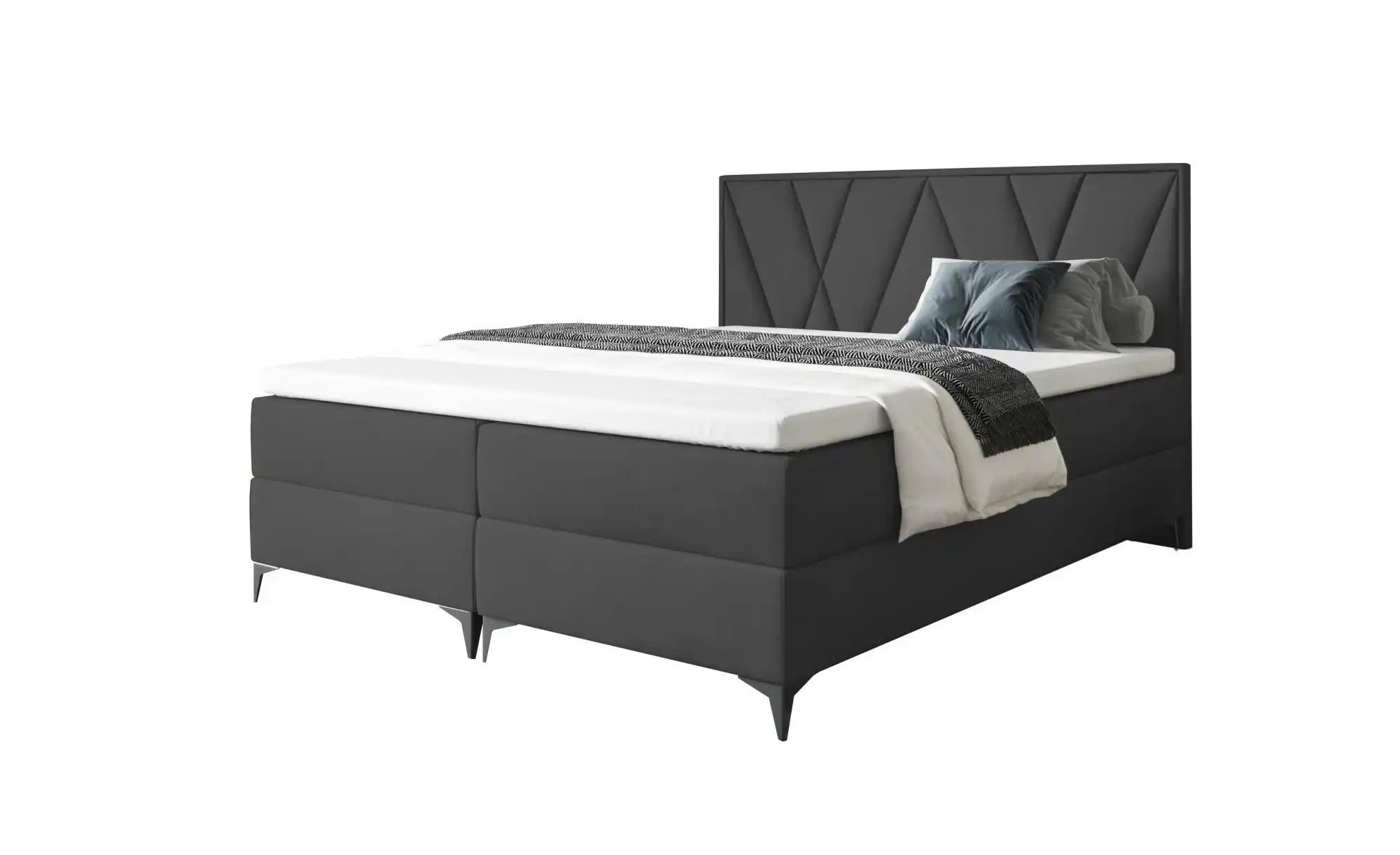 Boxbett mit Bettkasten Vella ¦ schwarz ¦ Maße (cm): B: 160 H: 110 Betten > günstig online kaufen