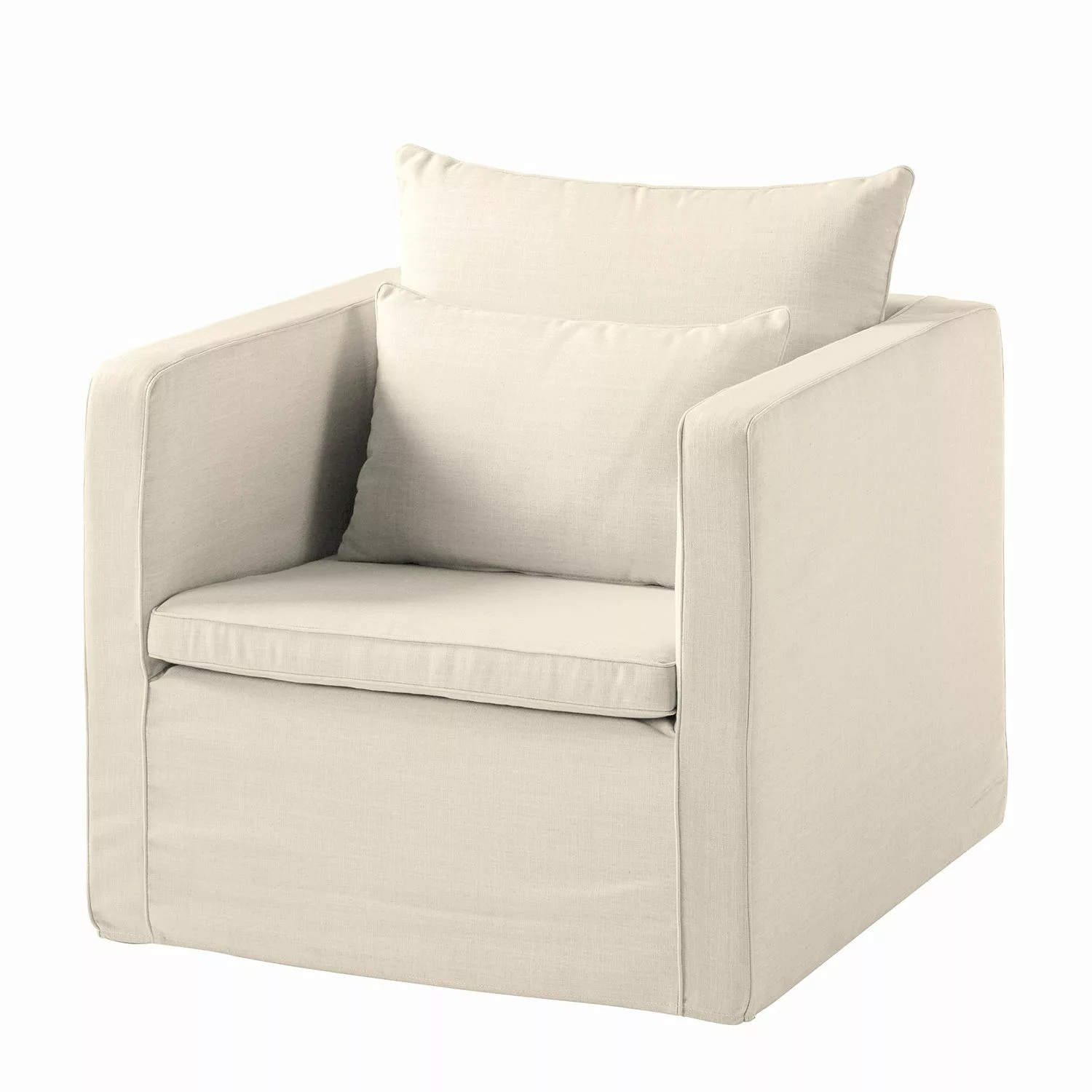 home24 Eva Padberg Collection Sessel Lavina II Cremeweiß Webstoff 86x92x86 günstig online kaufen