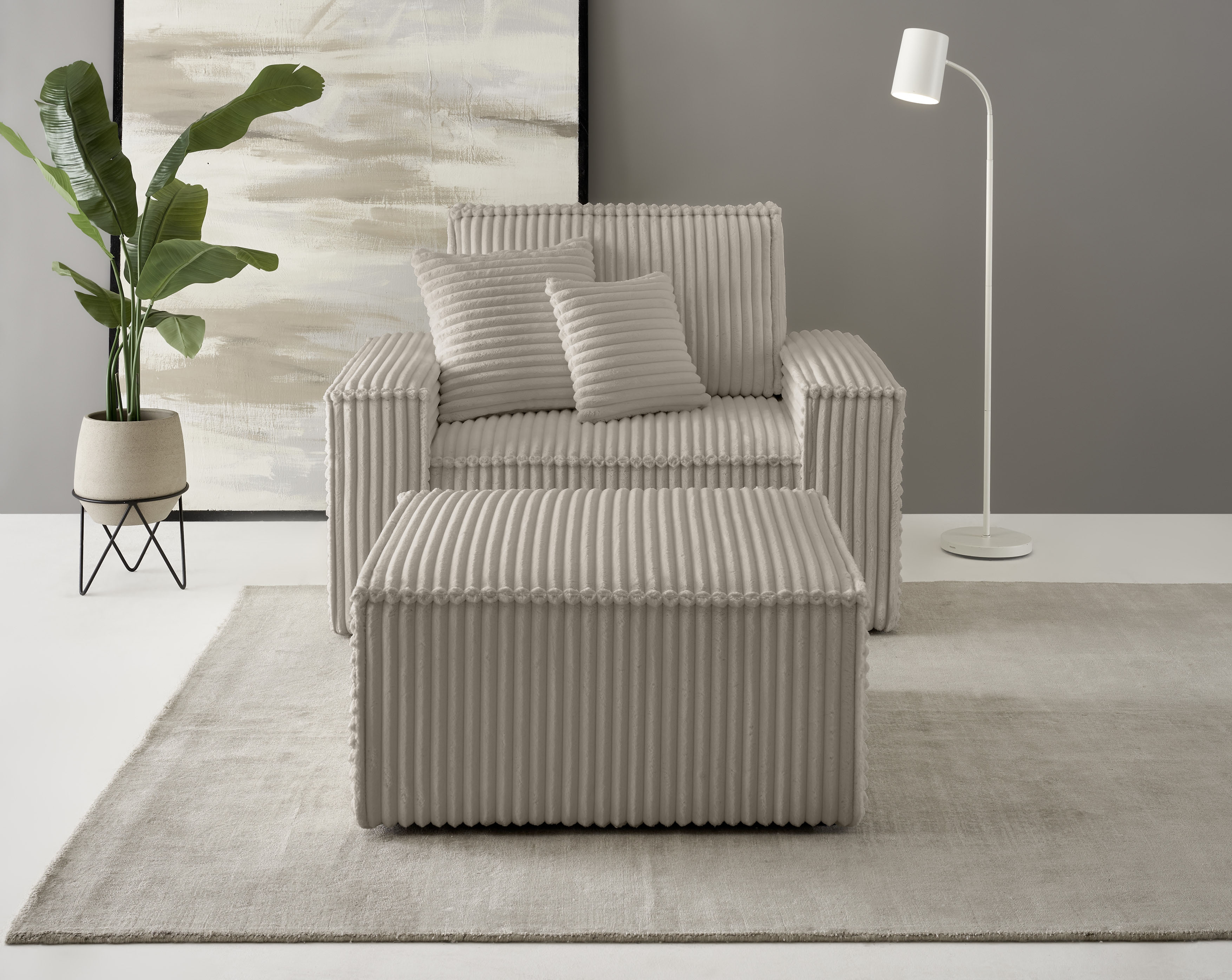 andas Loveseat "Finnley", (2 St.), Loveseat und Hocker im Set, passend zur günstig online kaufen