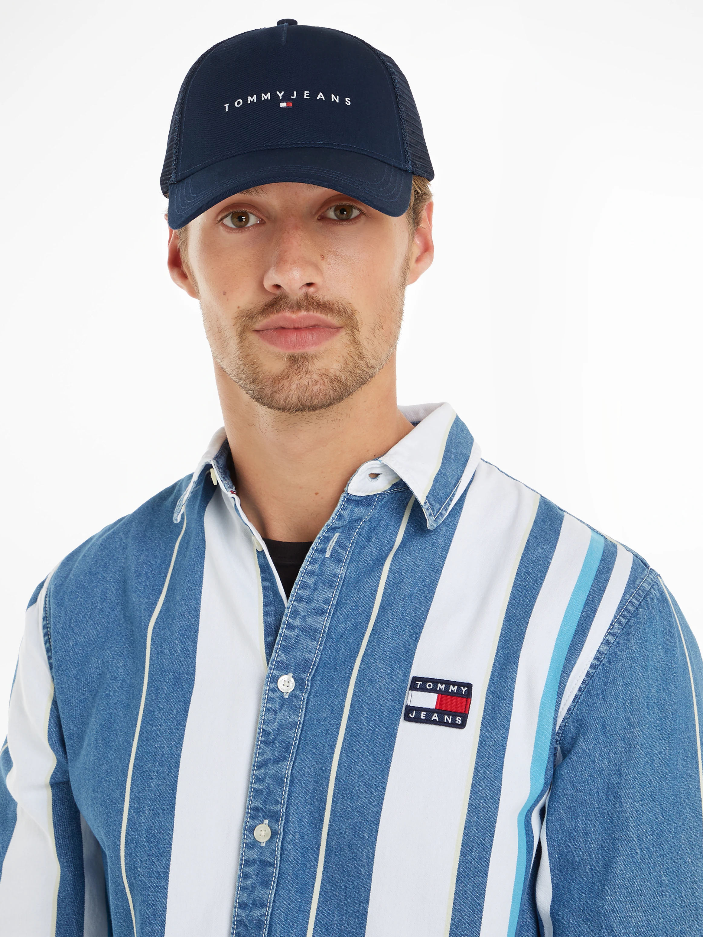 Tommy Jeans Trucker Cap "TJM LINEAR LOGO TRUCKER CAP", mit Logoschriftzug günstig online kaufen
