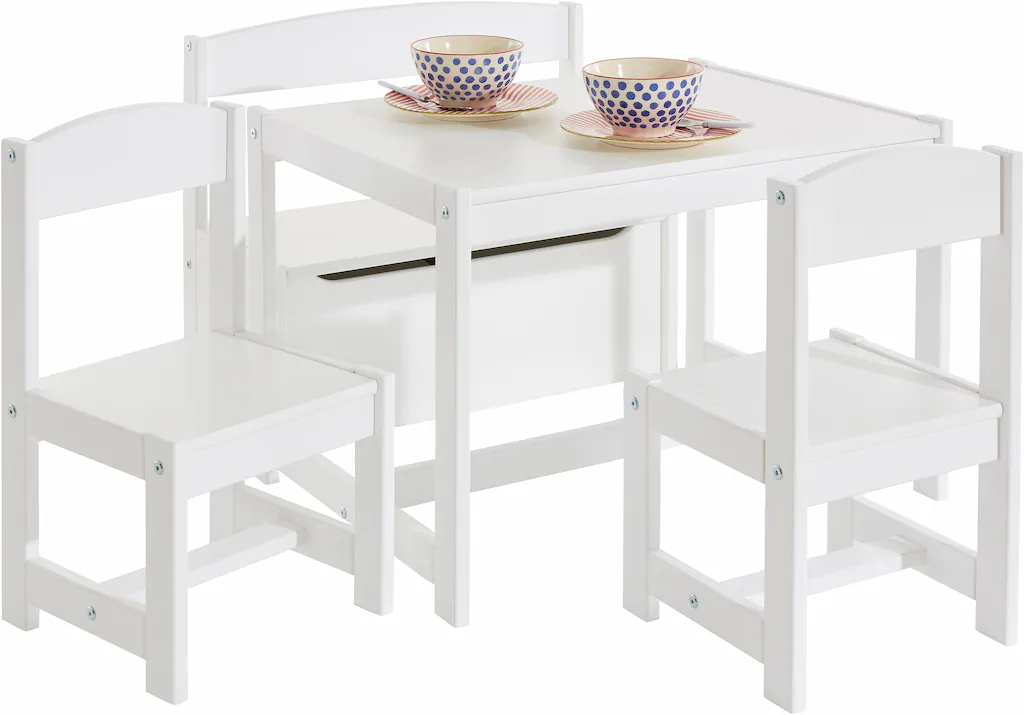 Hoppekids Kindersitzgruppe »MATHILDE«, (Set, 4 tlg.), mit 2 Stühlen, Tisch günstig online kaufen