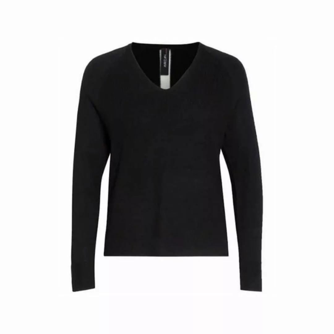 Marc Cain V-Ausschnitt-Pullover schwarz regular fit (1-tlg) günstig online kaufen
