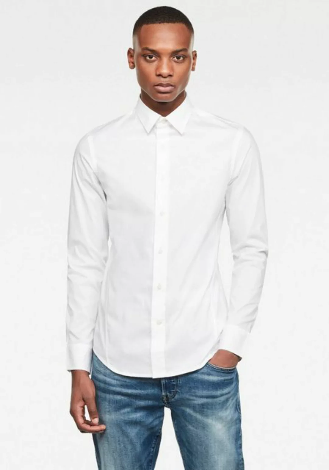 G-Star RAW Langarmhemd Hemd Dressed Super Slim Shirt (1-tlg) günstig online kaufen