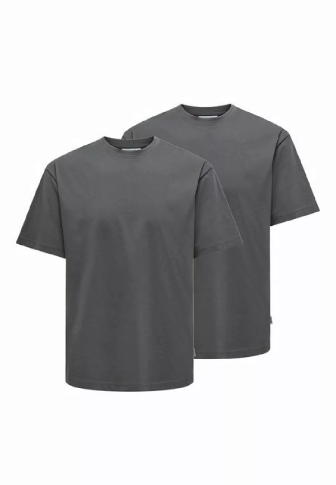 ONLY & SONS T-Shirt 2er Pack Onsfred (Spar-Set, 2-tlg) T-Shirt - Baumwolle günstig online kaufen