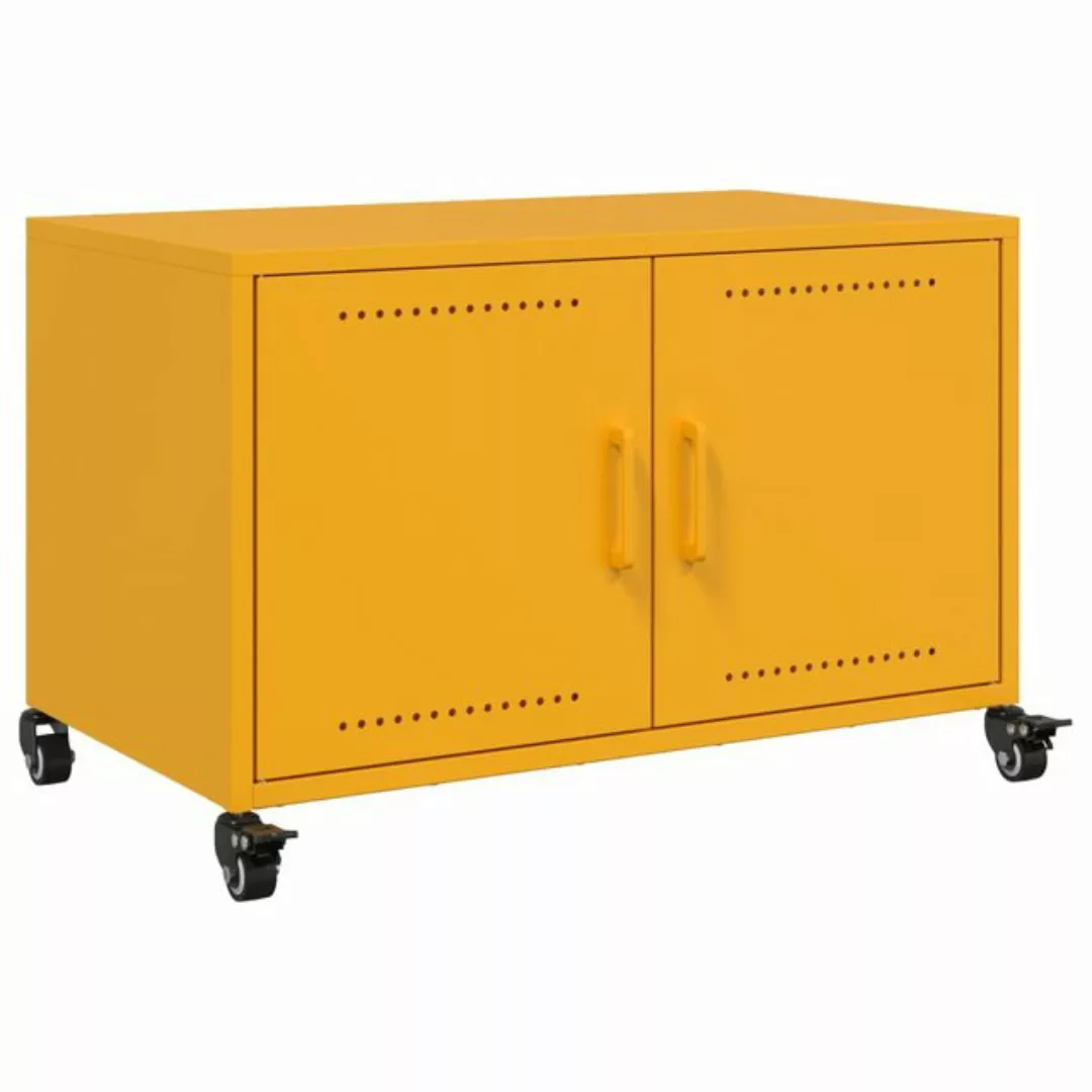 vidaXL TV-Schrank TV-Schrank Senfgelb 68x39x43,5 cm Kaltgewalzter Stahl günstig online kaufen