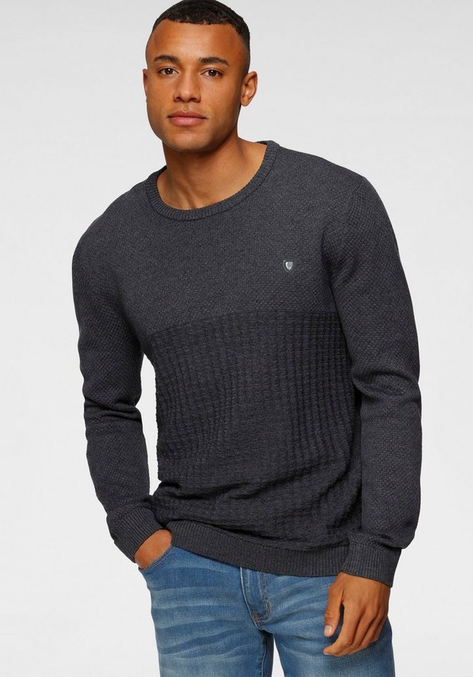 Bruno Banani Strickpullover mit modischer Struktur günstig online kaufen