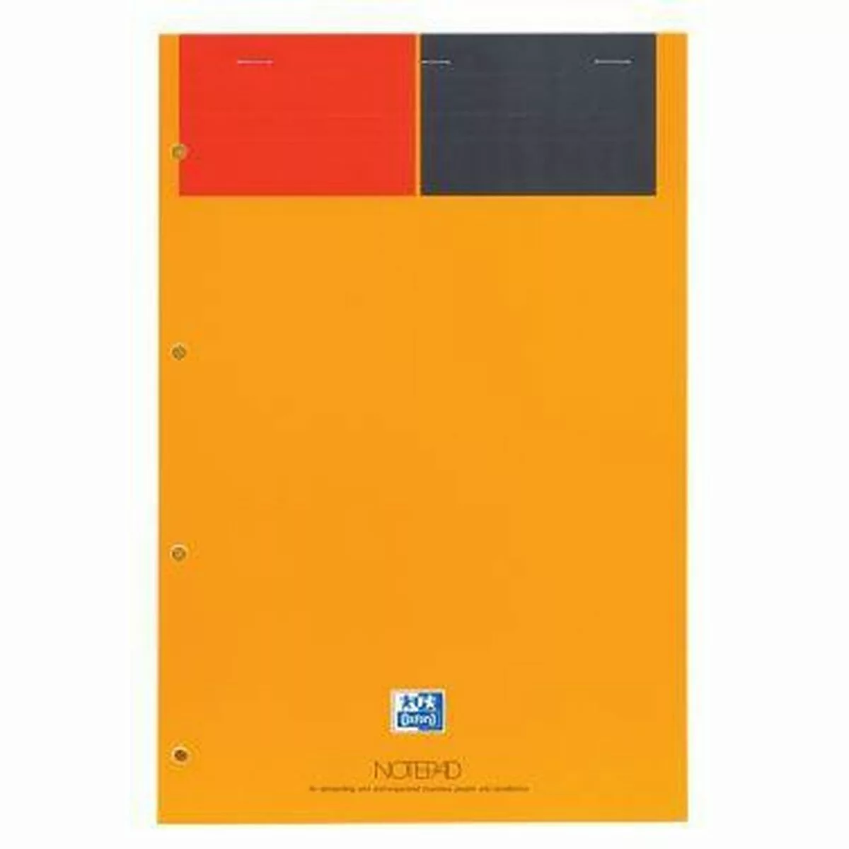 Schein Notizblock Oxford International Notepad A4 80 Bettlaken Heftklammern günstig online kaufen