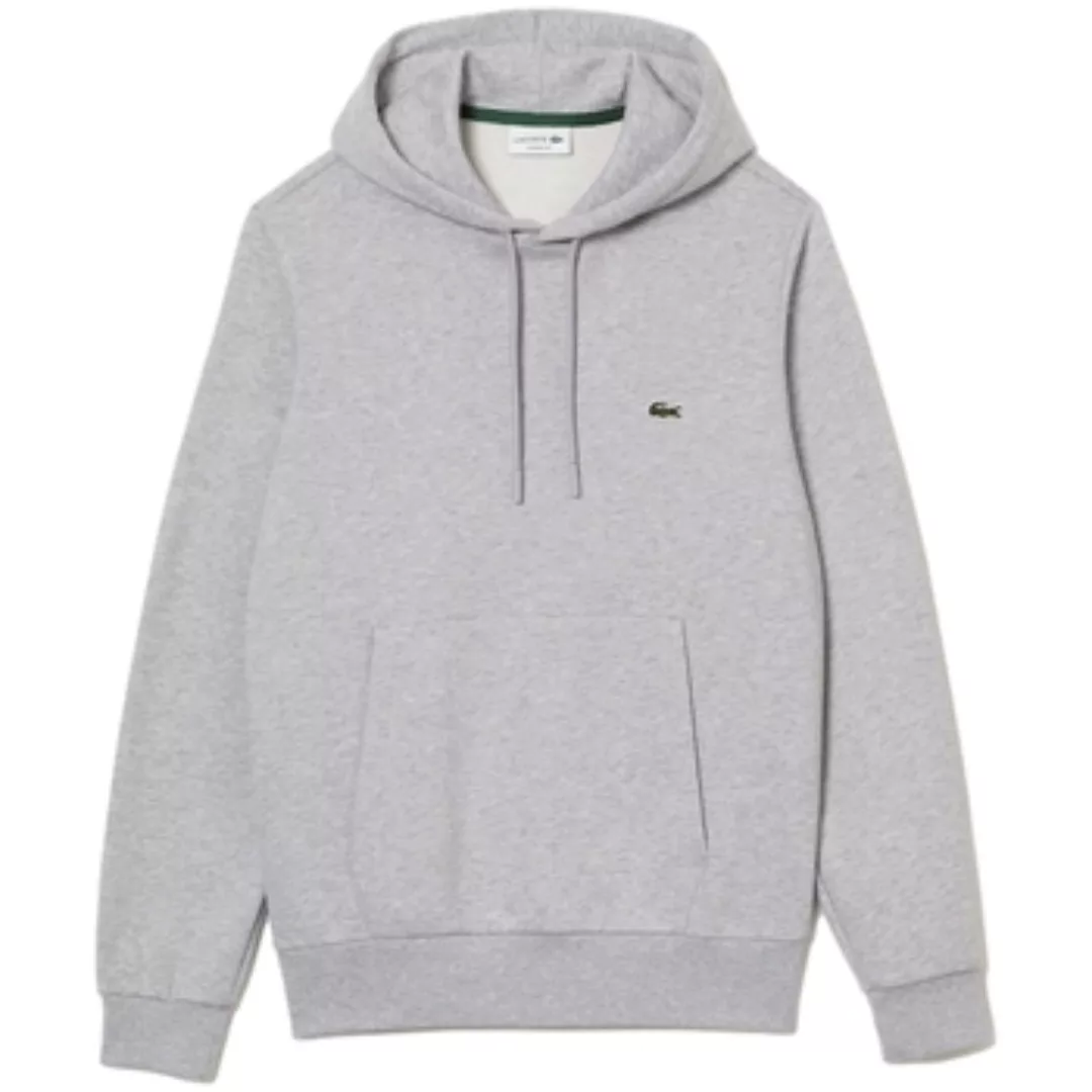 Lacoste  Sweatshirt Organic Brushed Cotton Hoodie - Grey günstig online kaufen