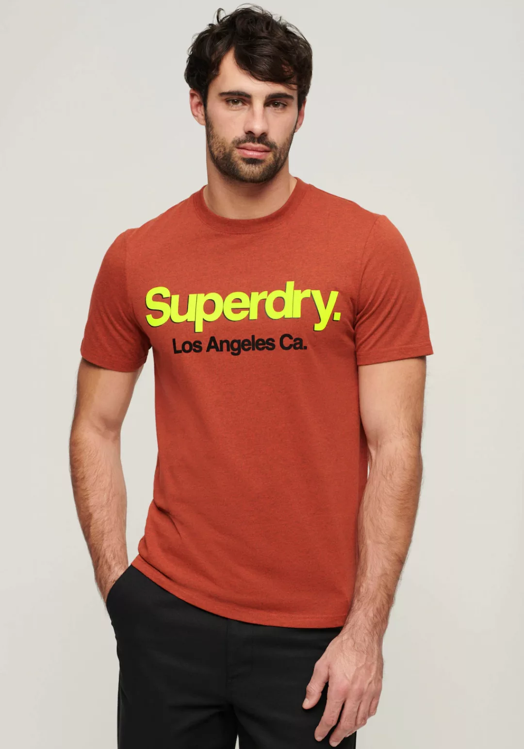 Superdry Print-Shirt "SD-CORE LOGO CLASSIC WASHED TEE" günstig online kaufen