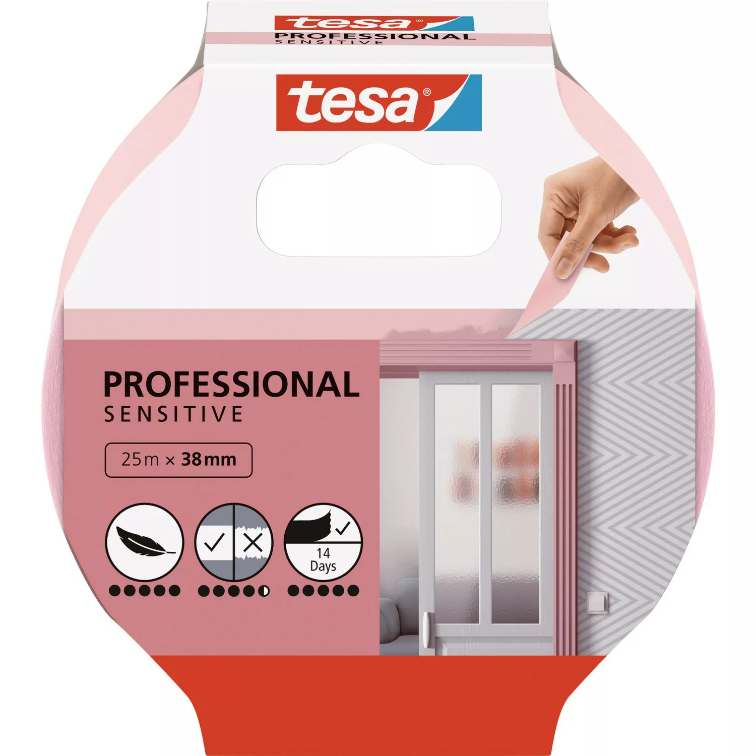 Tesa Malerband Professional Sensitive 25 m x 38 mm günstig online kaufen
