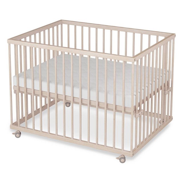 Sämann Babybett Laufgitter 75x100 cm mit Lattenrost & Matratze SleepPlus na günstig online kaufen