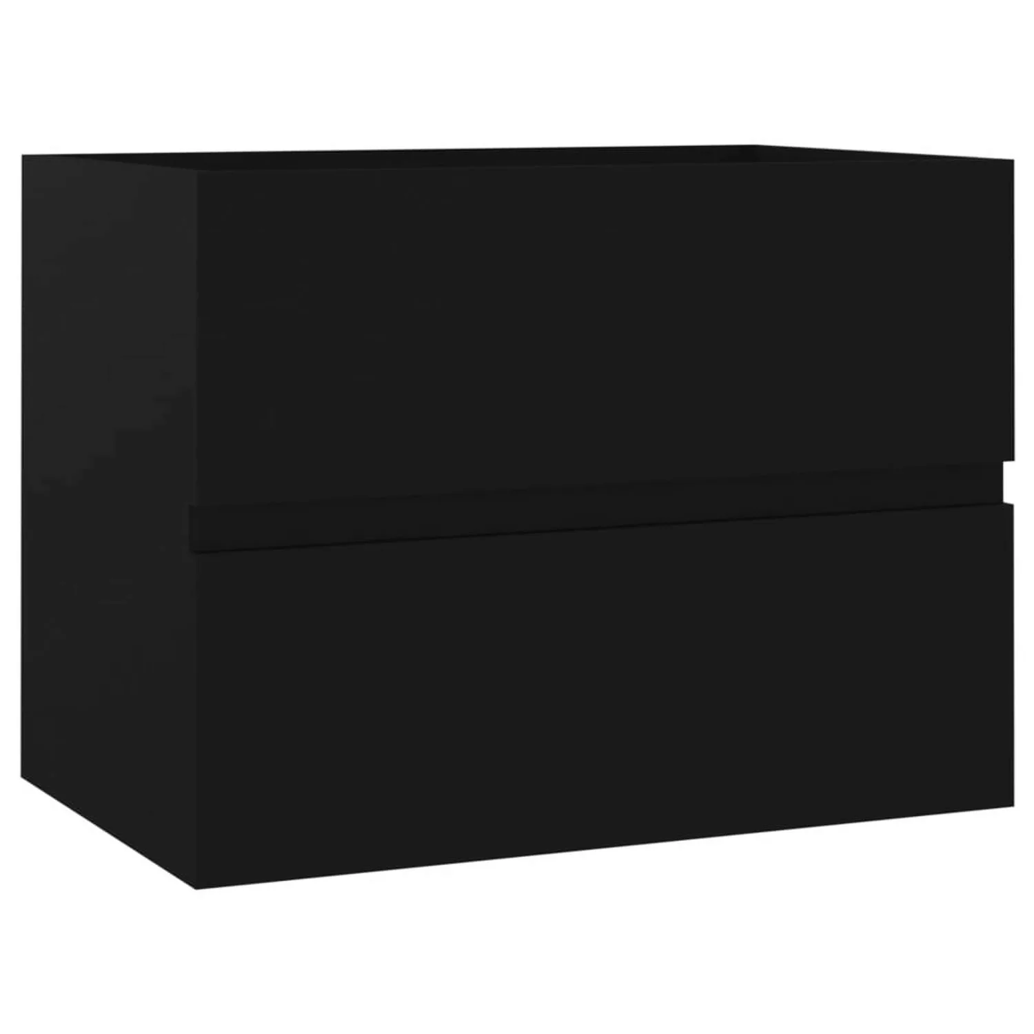 Waschbeckenunterschrank Schwarz 60x38,5x45 Cm Spanplatte günstig online kaufen