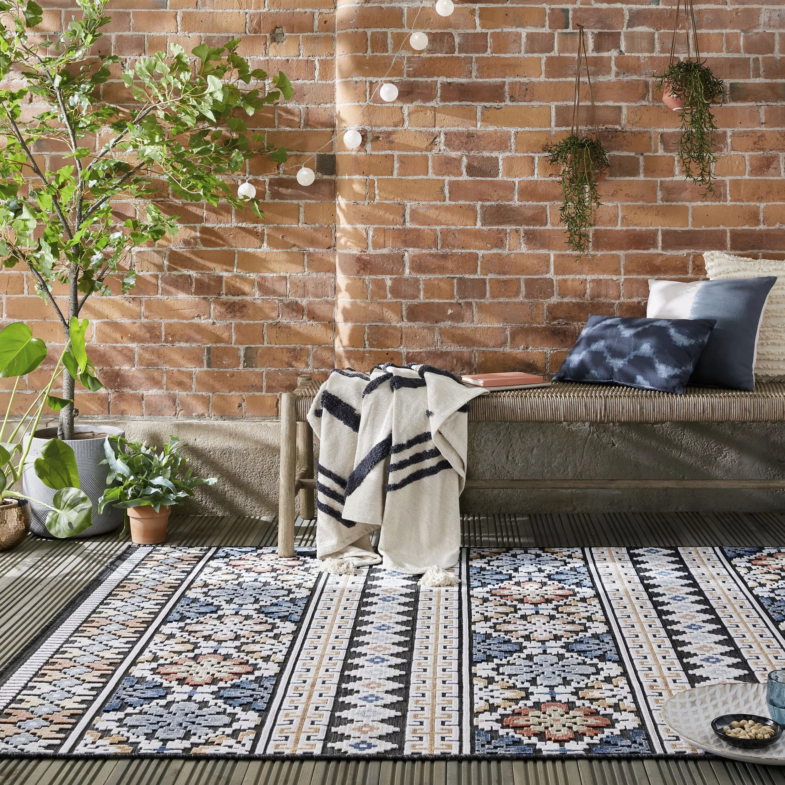 FLAIR RUGS Teppich, rechteckig, Outdoor geeignet, Hoch-Tief Effekt günstig online kaufen