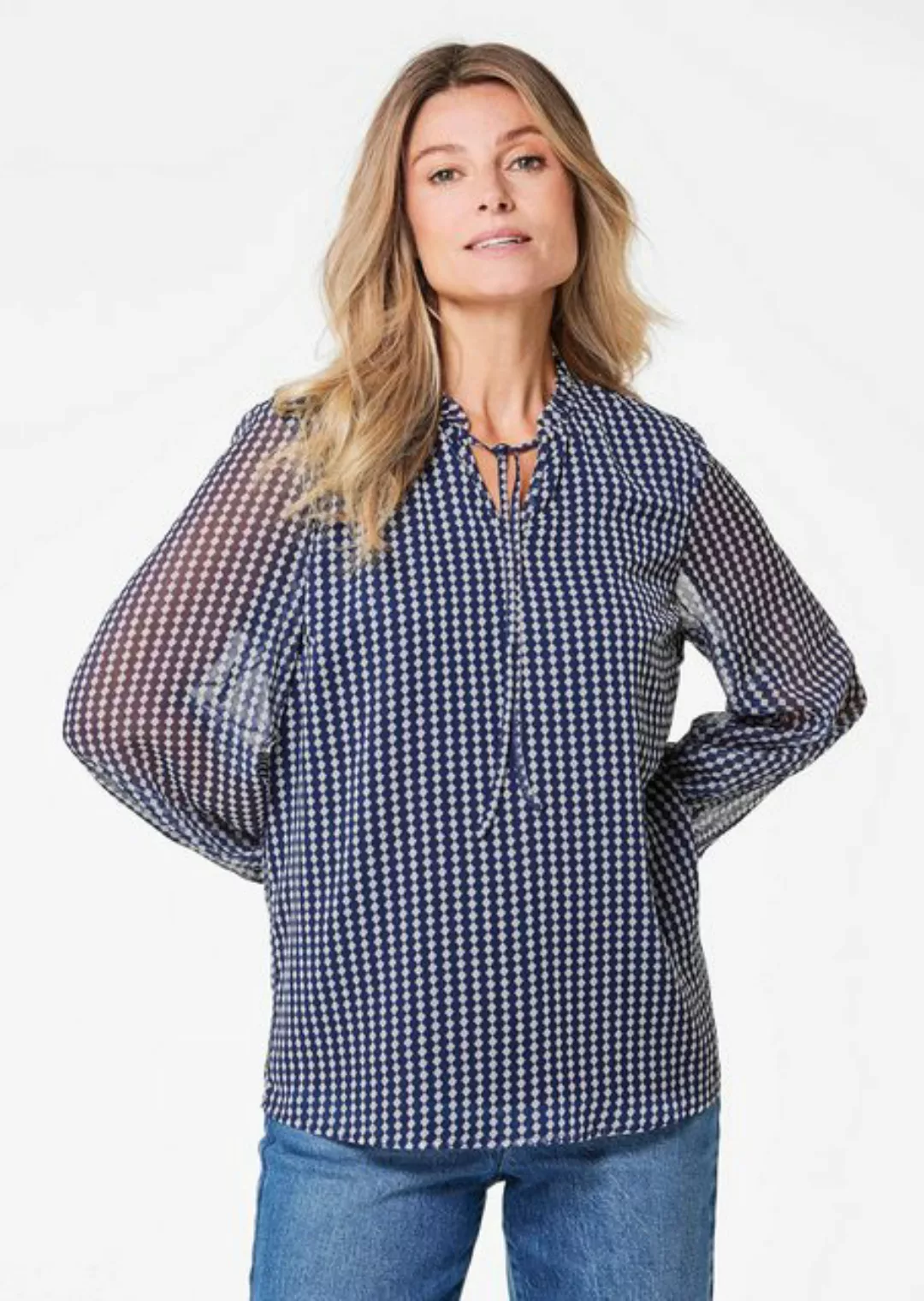 GOLDNER Chiffonbluse Kurzgröße: Bluse günstig online kaufen