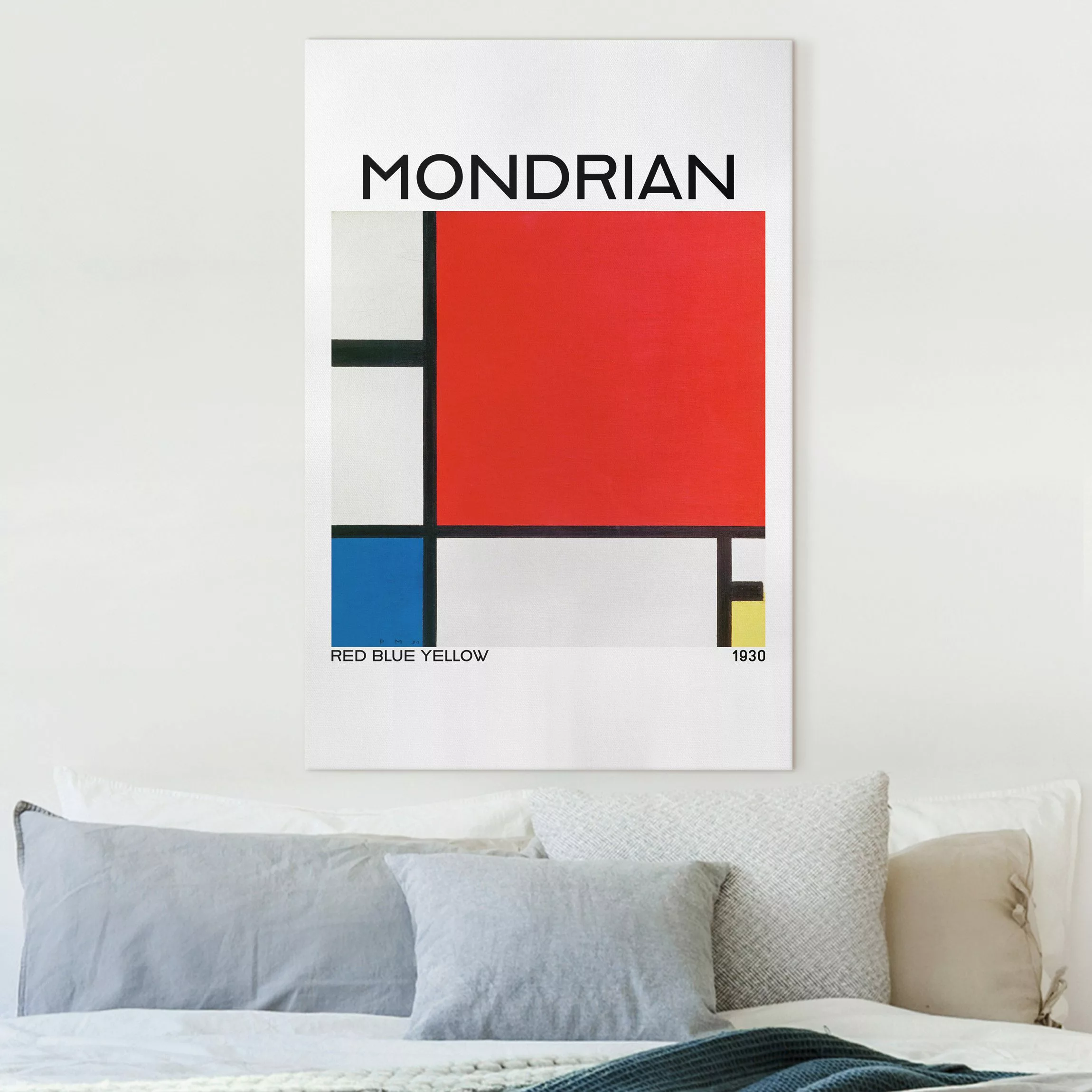 Leinwandbild Piet Mondrian - Red Blue Yellow günstig online kaufen