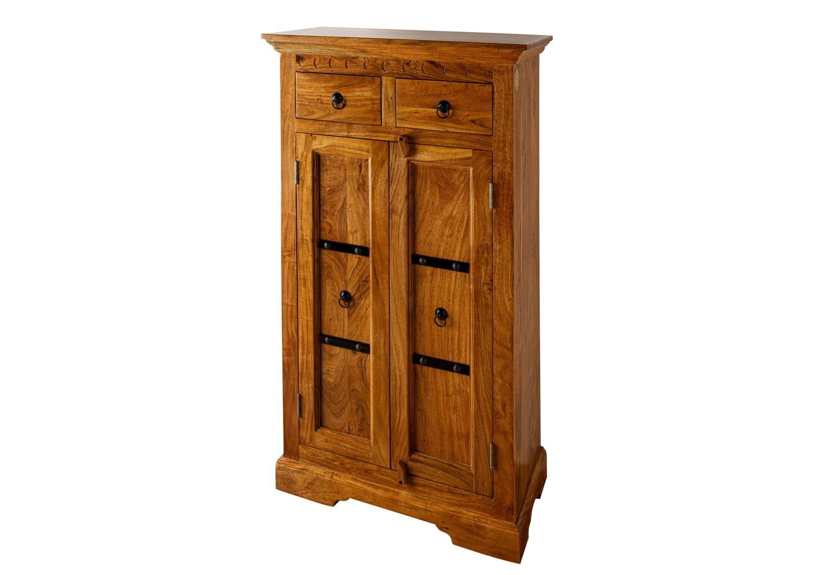 Massivmoebel24 Dreh-/Schwebetürenschrank #0525 (Schrank Akazie 72x38x132 günstig online kaufen