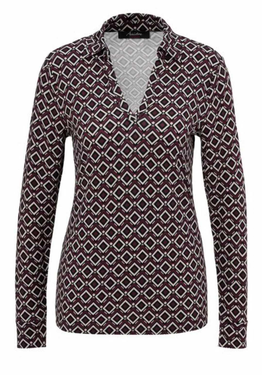 Aniston CASUAL Shirtbluse, mit trendfarbenem Retro-Muster günstig online kaufen