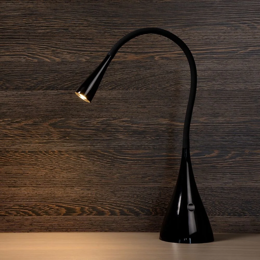 Flexible Schreibtischleuchte Zozy in schwarz, inkl. LED günstig online kaufen