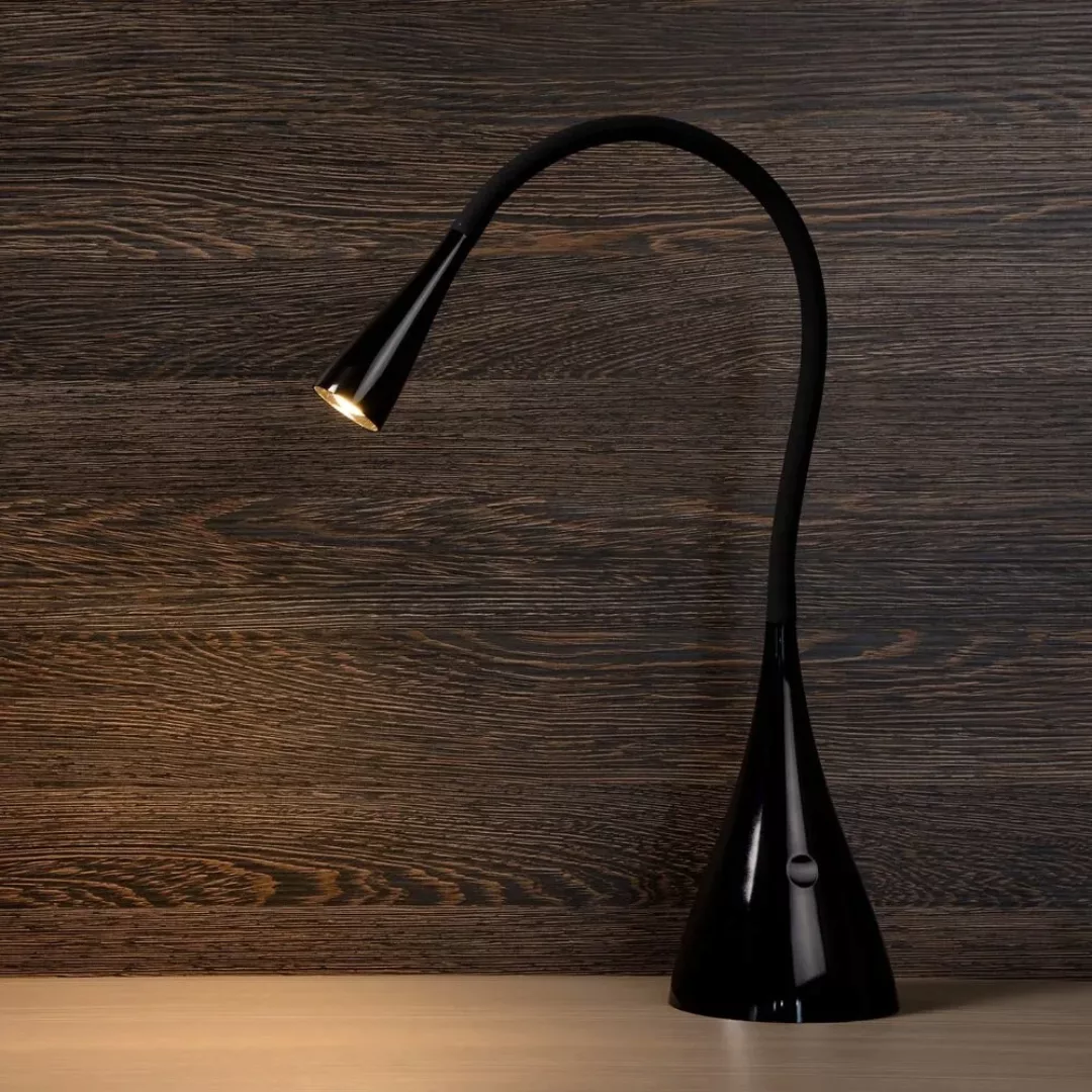Flexible Schreibtischleuchte Zozy in schwarz, inkl. LED günstig online kaufen