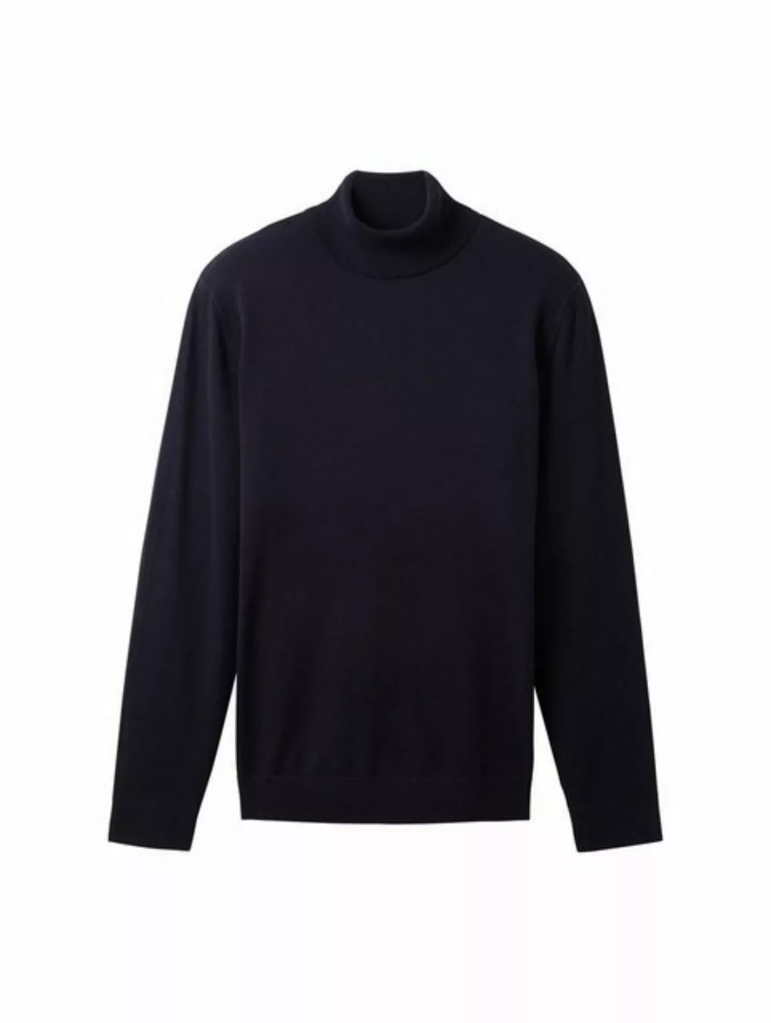 Tom Tailor Rollkragenpullover Basic dunkelblau günstig online kaufen