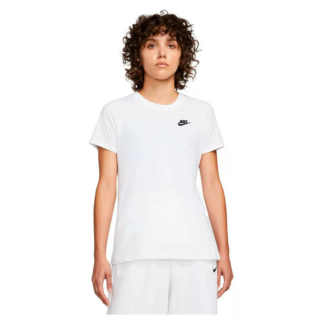 Nike Sportswear Club Kurzarm T-shirt M Dk Grey Heather / Black günstig online kaufen