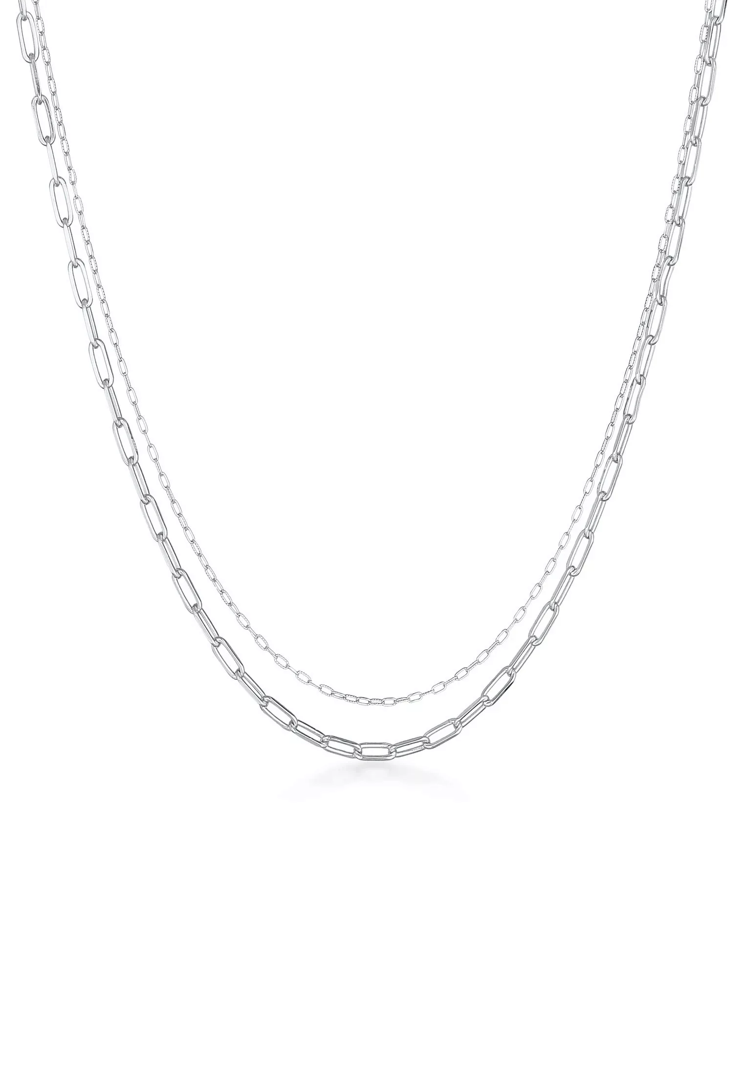 Elli Gliederkette "Layer Glieder Oval Basic Chunky Chain 925 Silber" günstig online kaufen