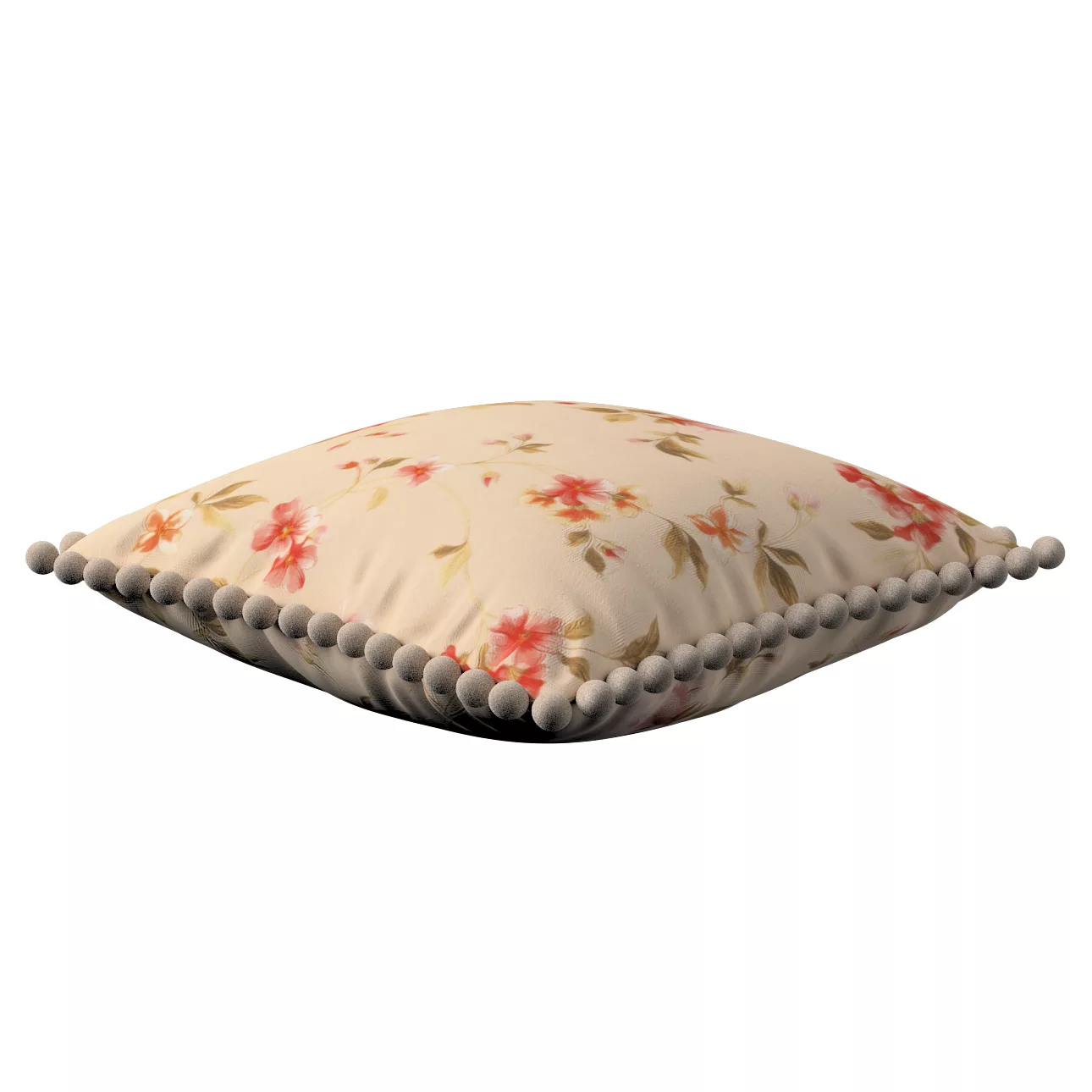 Kissenhülle Wera mit Bommeln, creme-rosa, 45 x 45 cm, Londres (143-88) günstig online kaufen