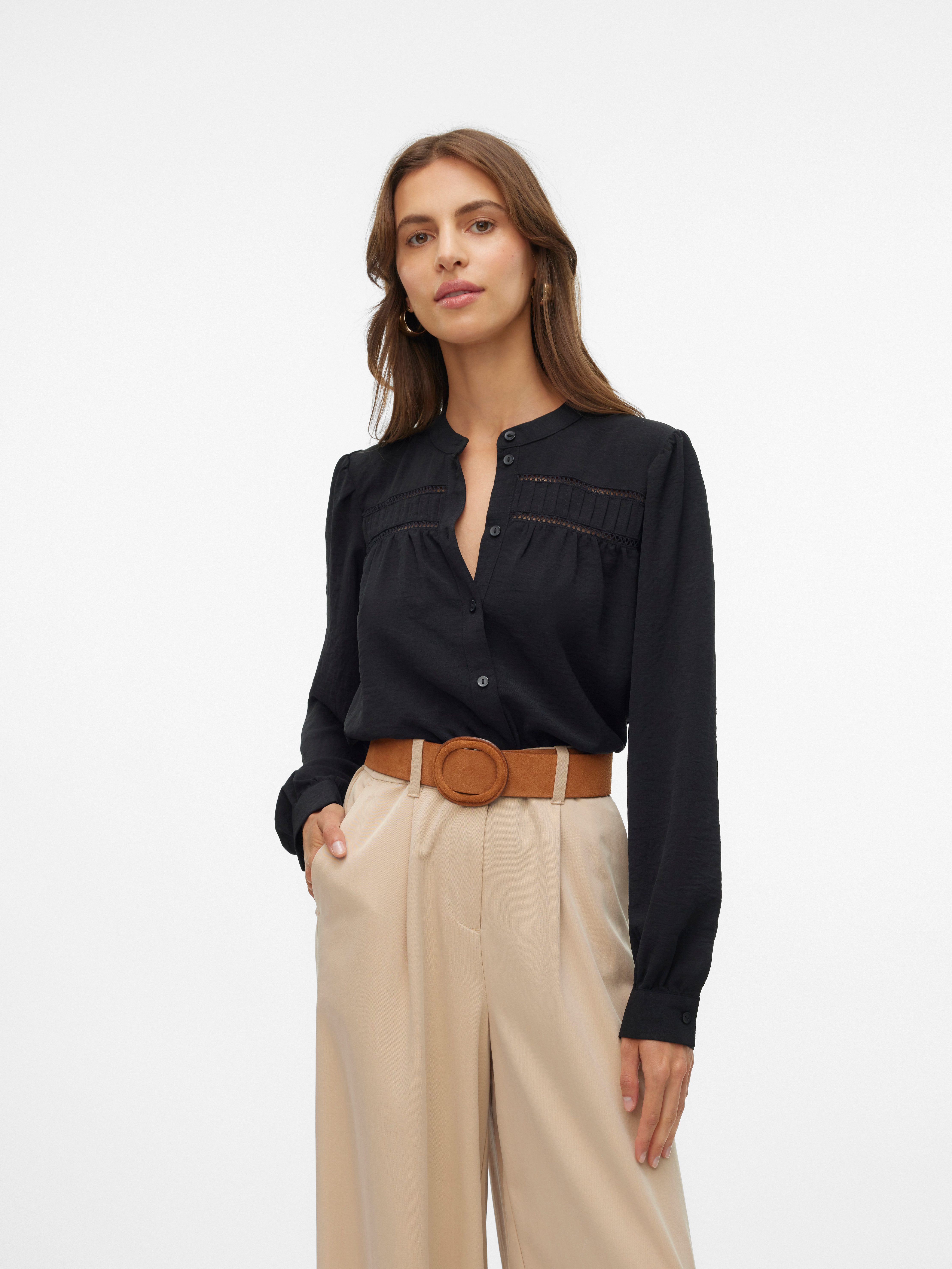 Vero Moda Langarmbluse VMEMMA LS LACE günstig online kaufen