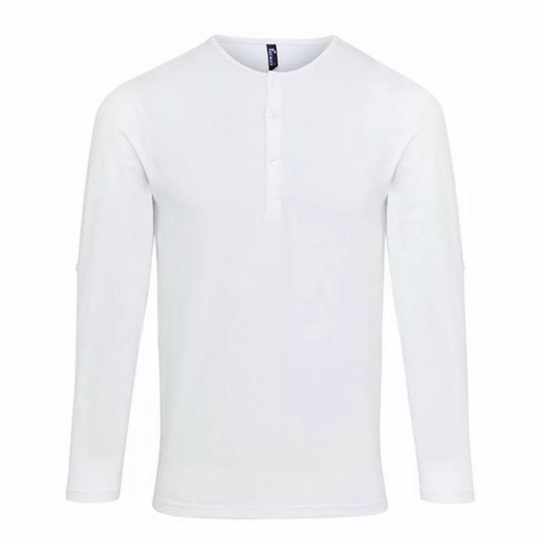 Premier Workwear Langarmshirt Herren Long-John Roll Sleeve Tee, Krempelärme günstig online kaufen