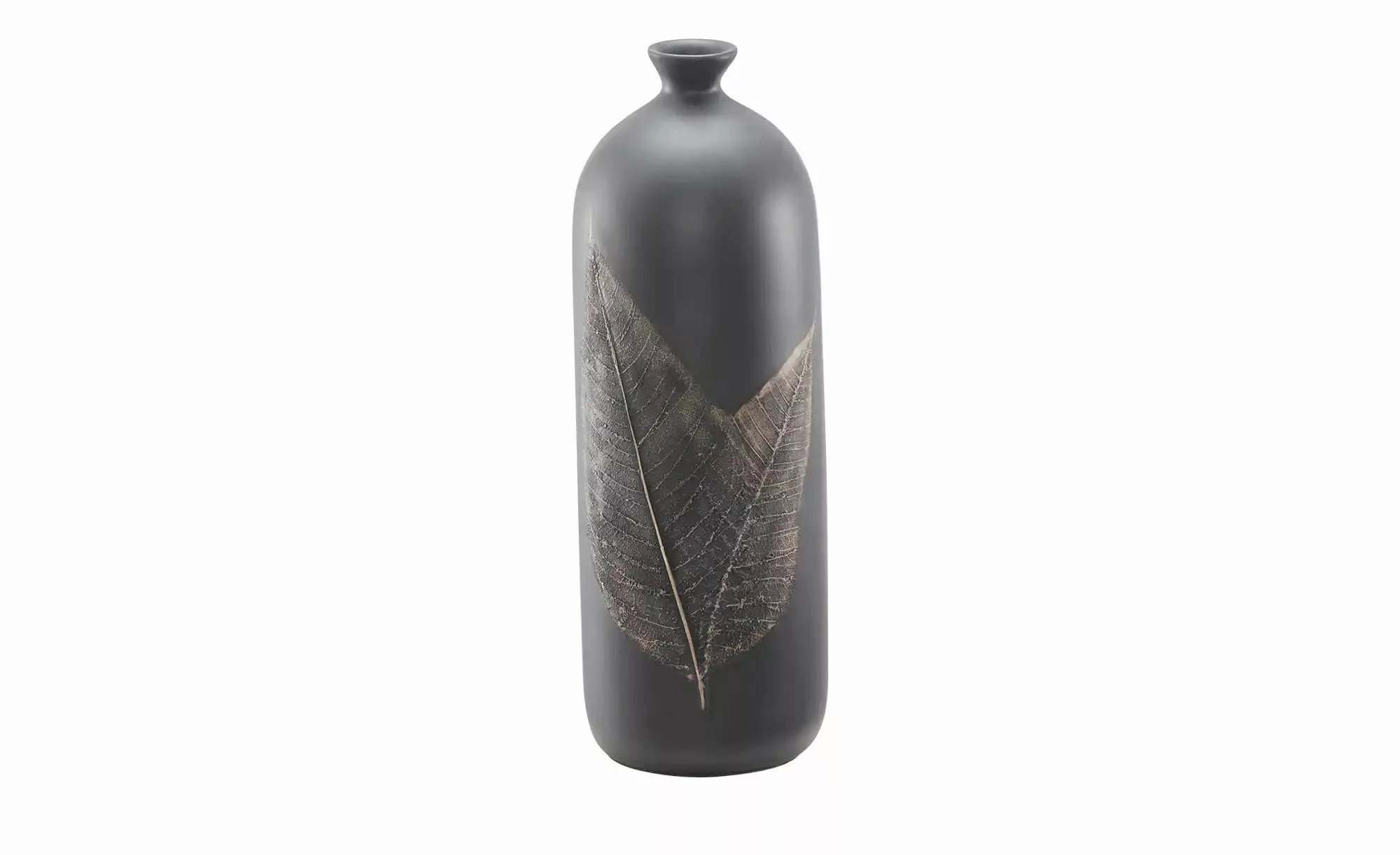 Deko Vase   ¦ schwarz ¦ Polyresin (Kunstharz) ¦ Maße (cm): H: 35,5  Ø: 12 A günstig online kaufen