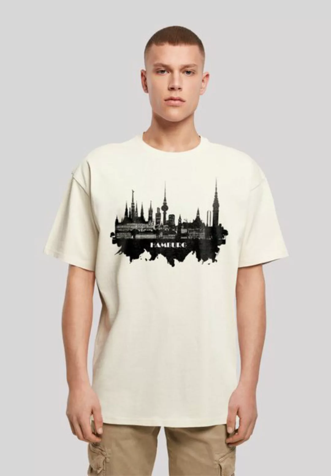 F4NT4STIC T-Shirt Cities Collection - Hamburg skyline Print günstig online kaufen